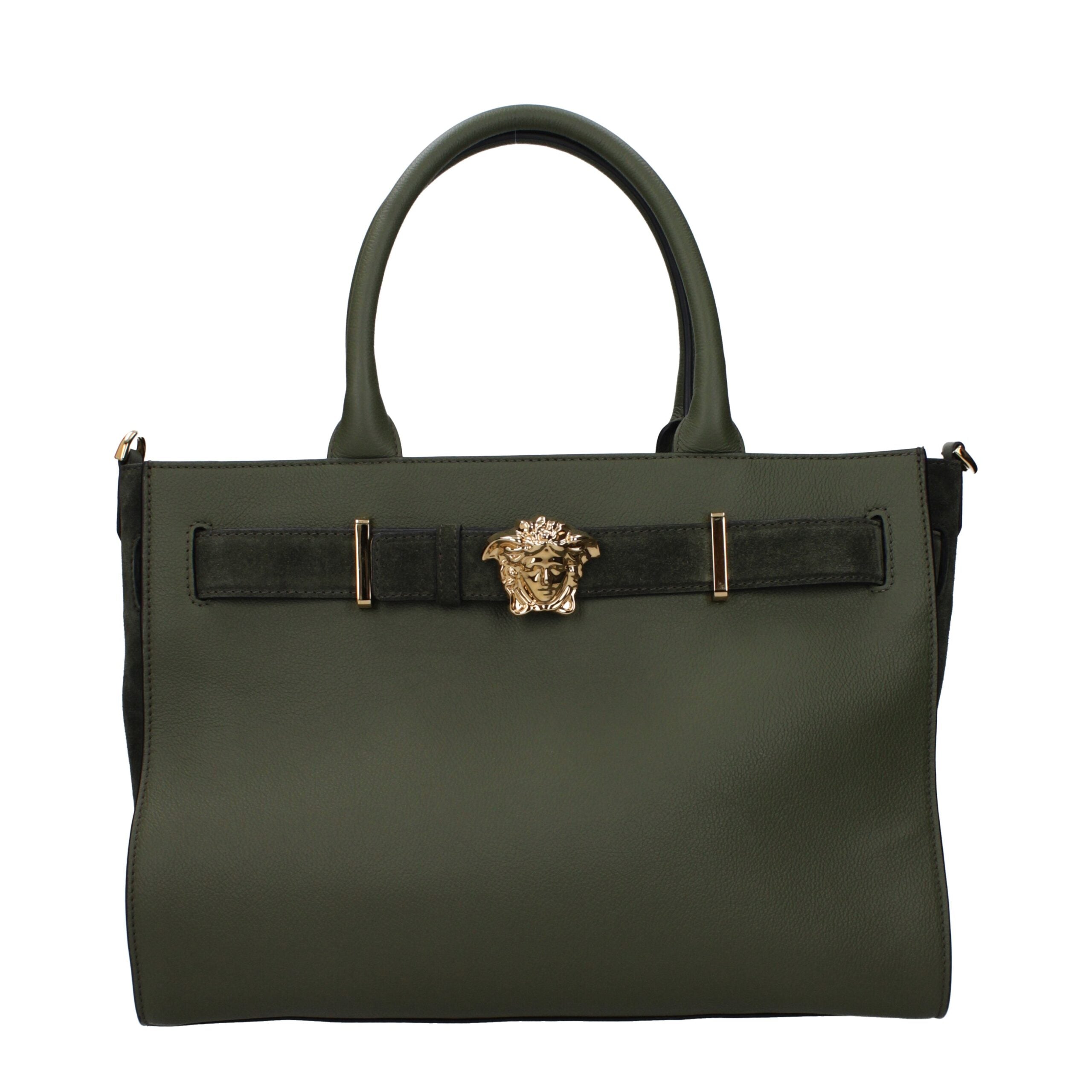 Versace Green Leather Handbag Glam Steals