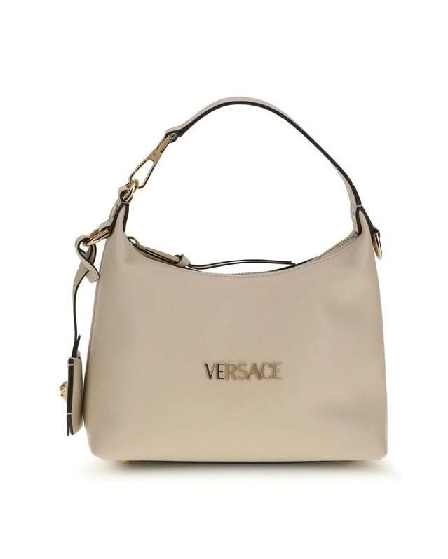 Versace Leather Cream Calf Bos Taurus Shoulder Bag Hobo Bags
