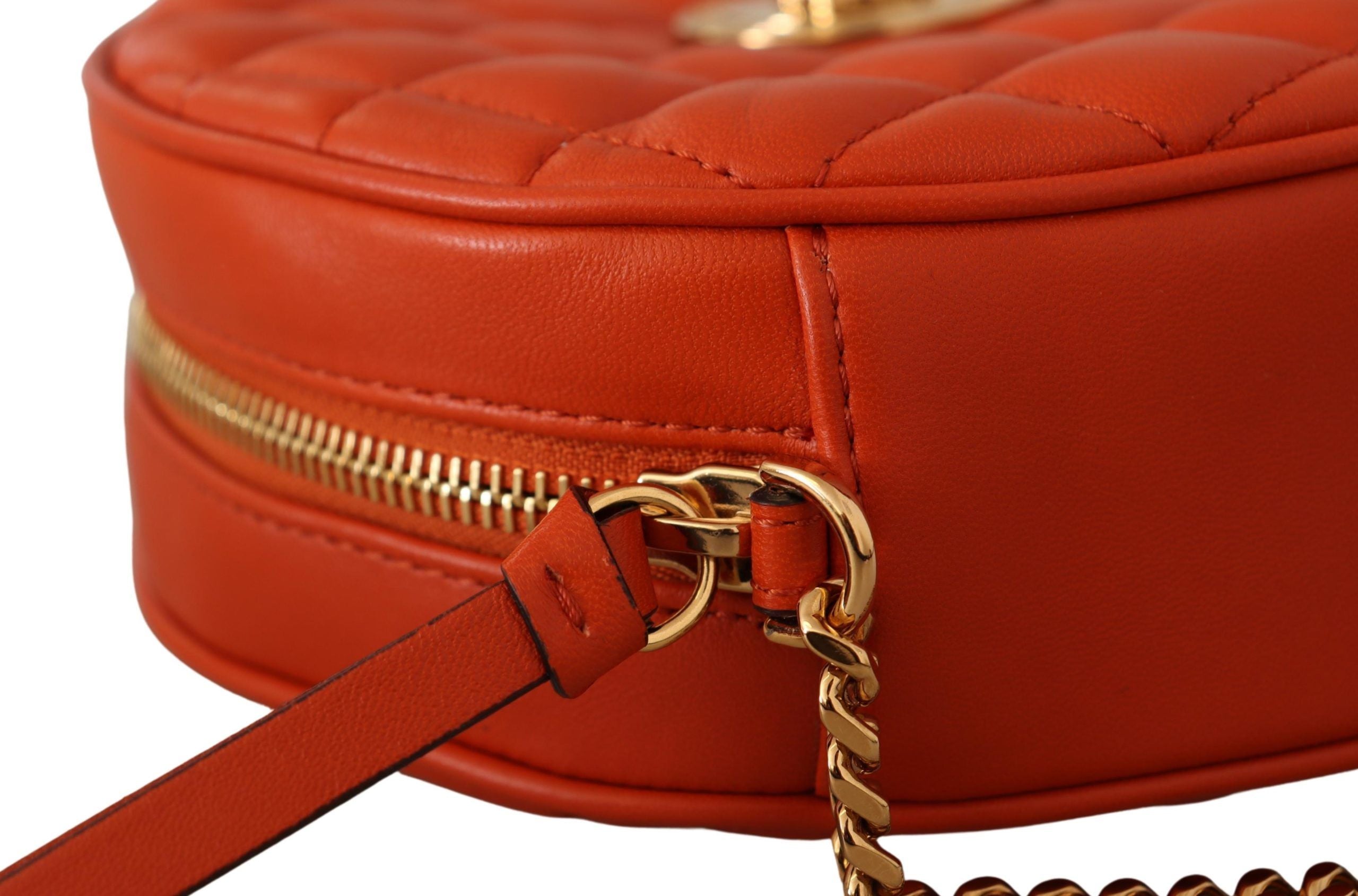 Versace Leather Elegant Round Nappa Crossbody Bag Glam Steals
