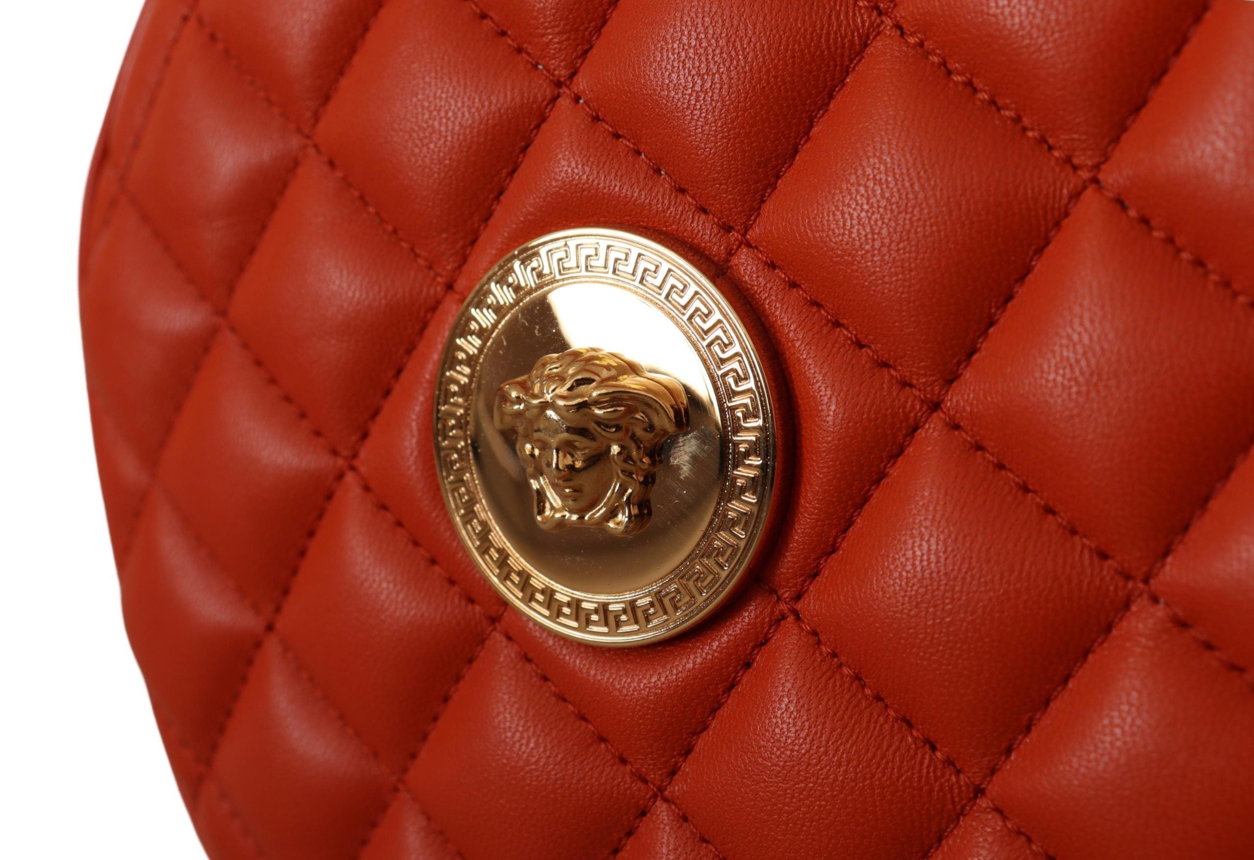 Versace Leather Elegant Round Nappa Crossbody Bag Glam Steals