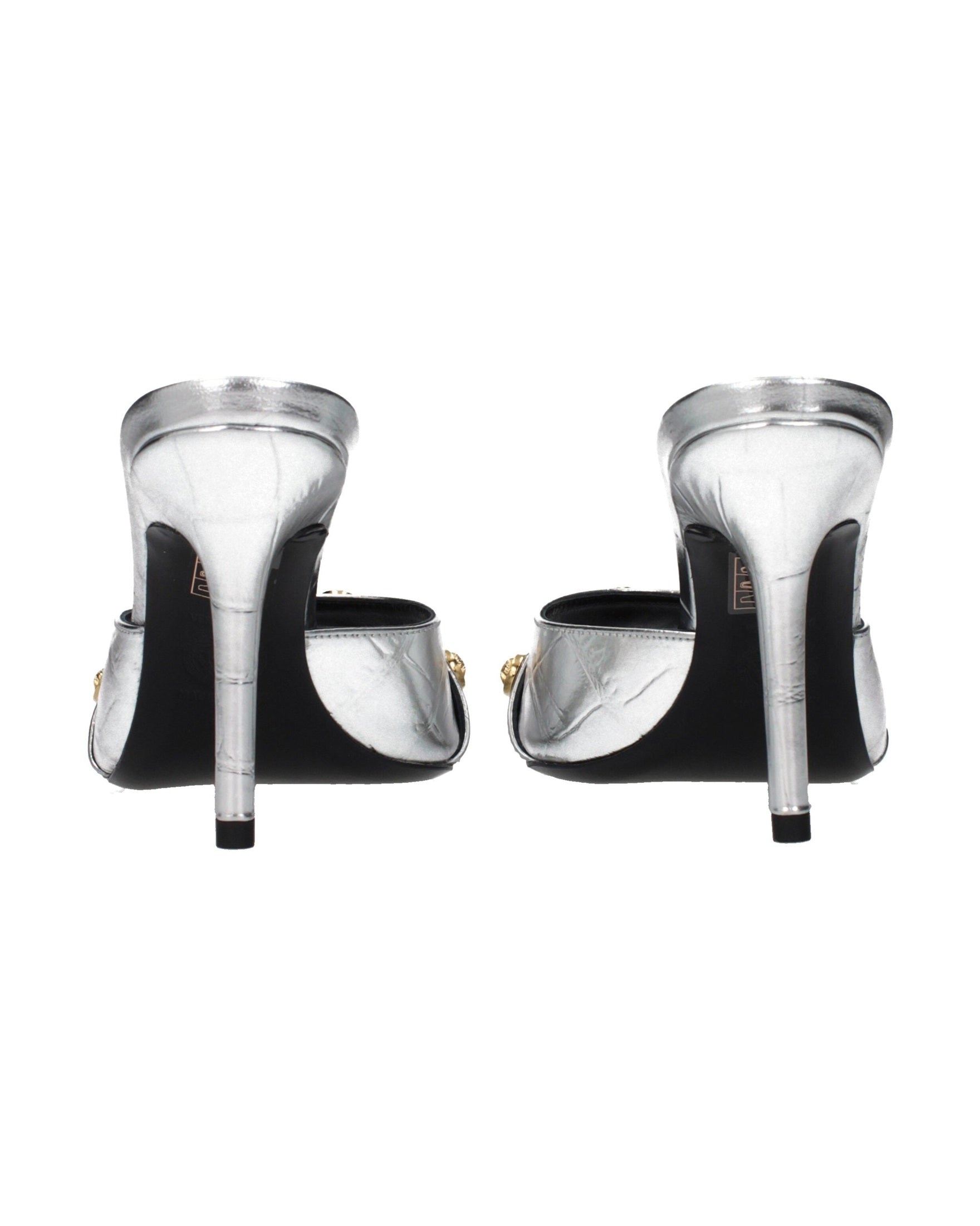 Versace Leather Stiletto Heel Sandals Glam Steals