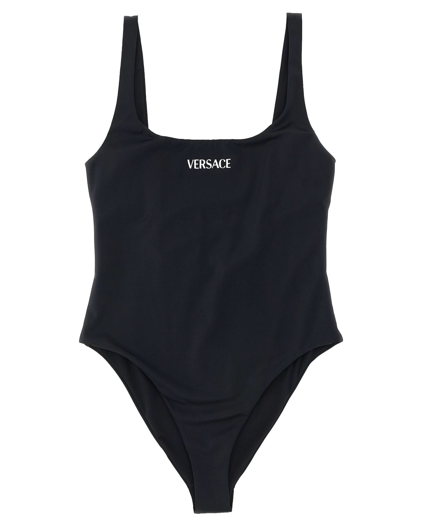 Versace Logo One Piece Swimsuit Glam Steals