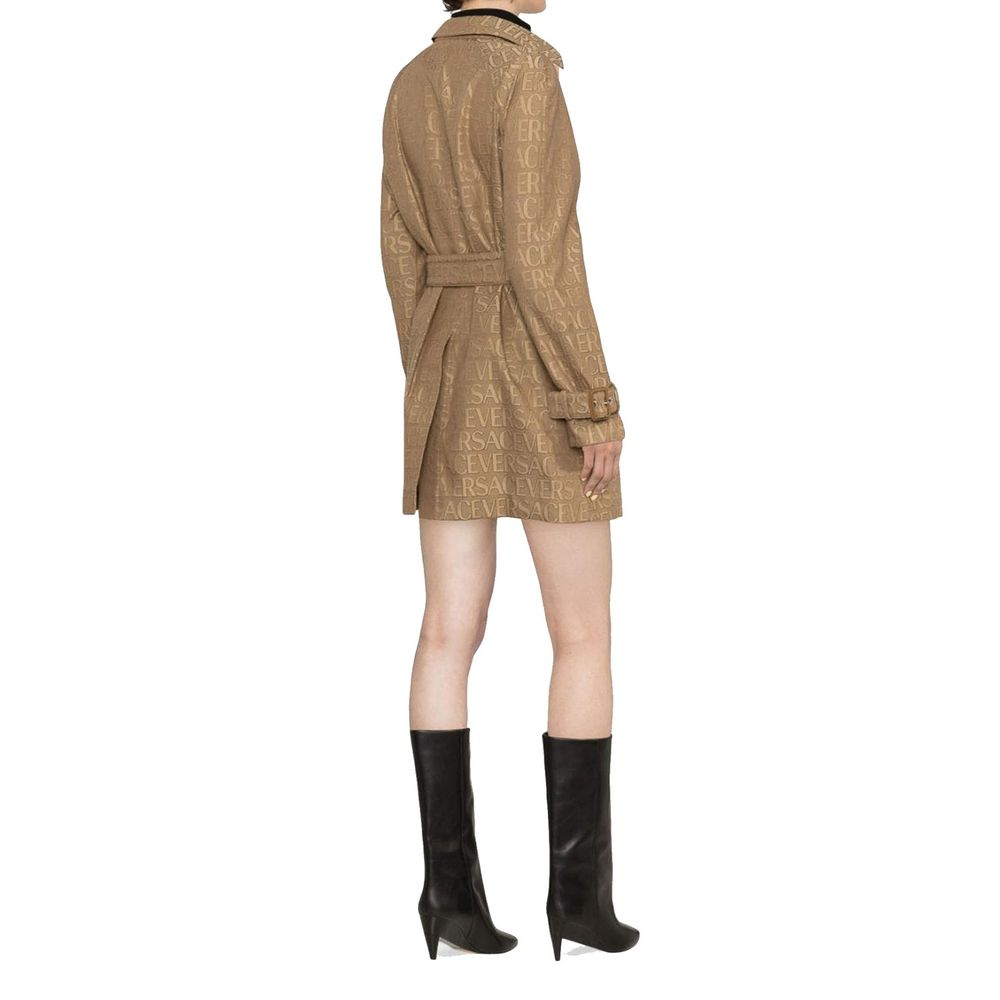 Versace Logo Trench Coat Glam Steals