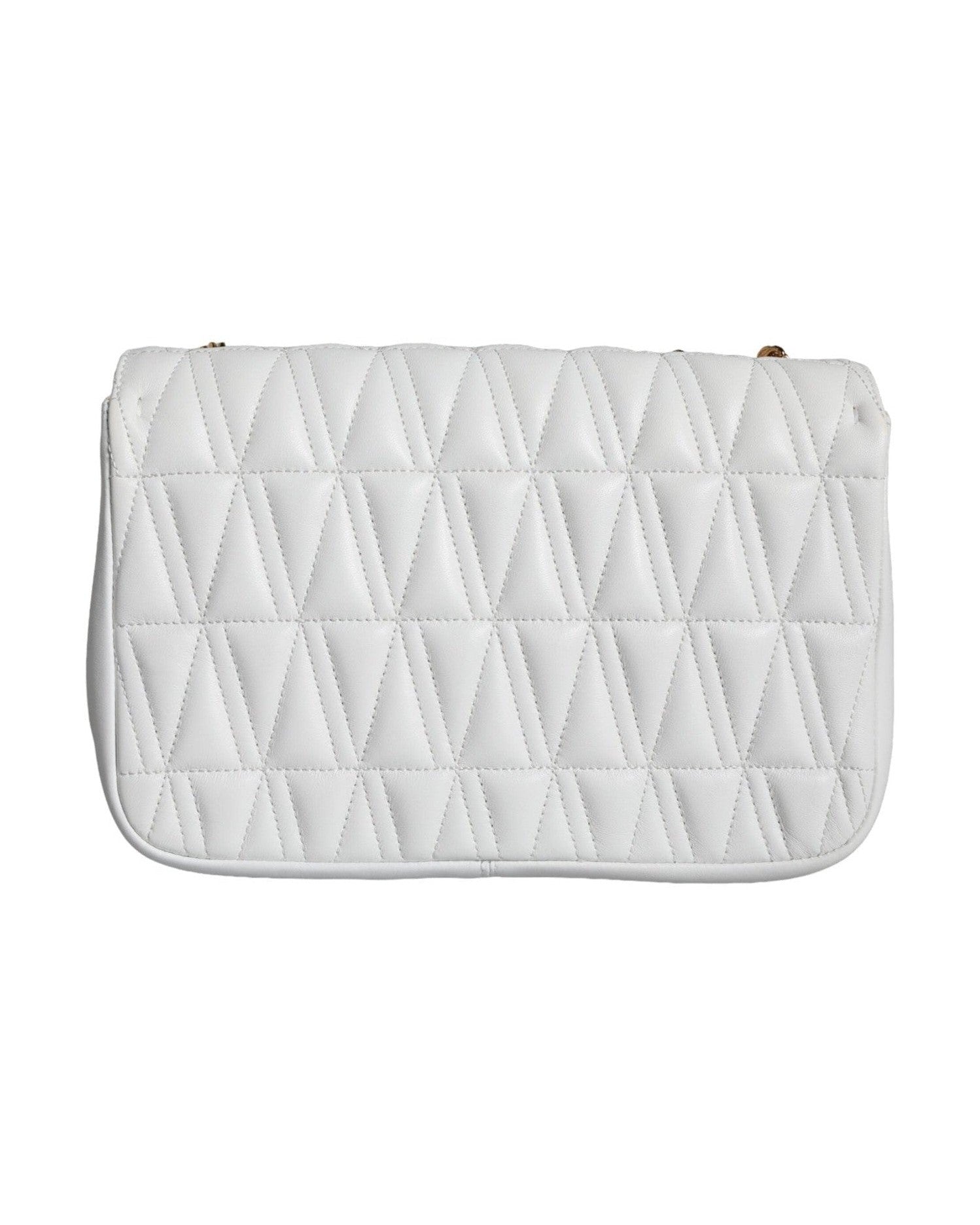 Versace Mini Nappa Leather Crossbody Shoulder White Bag Glam Steals