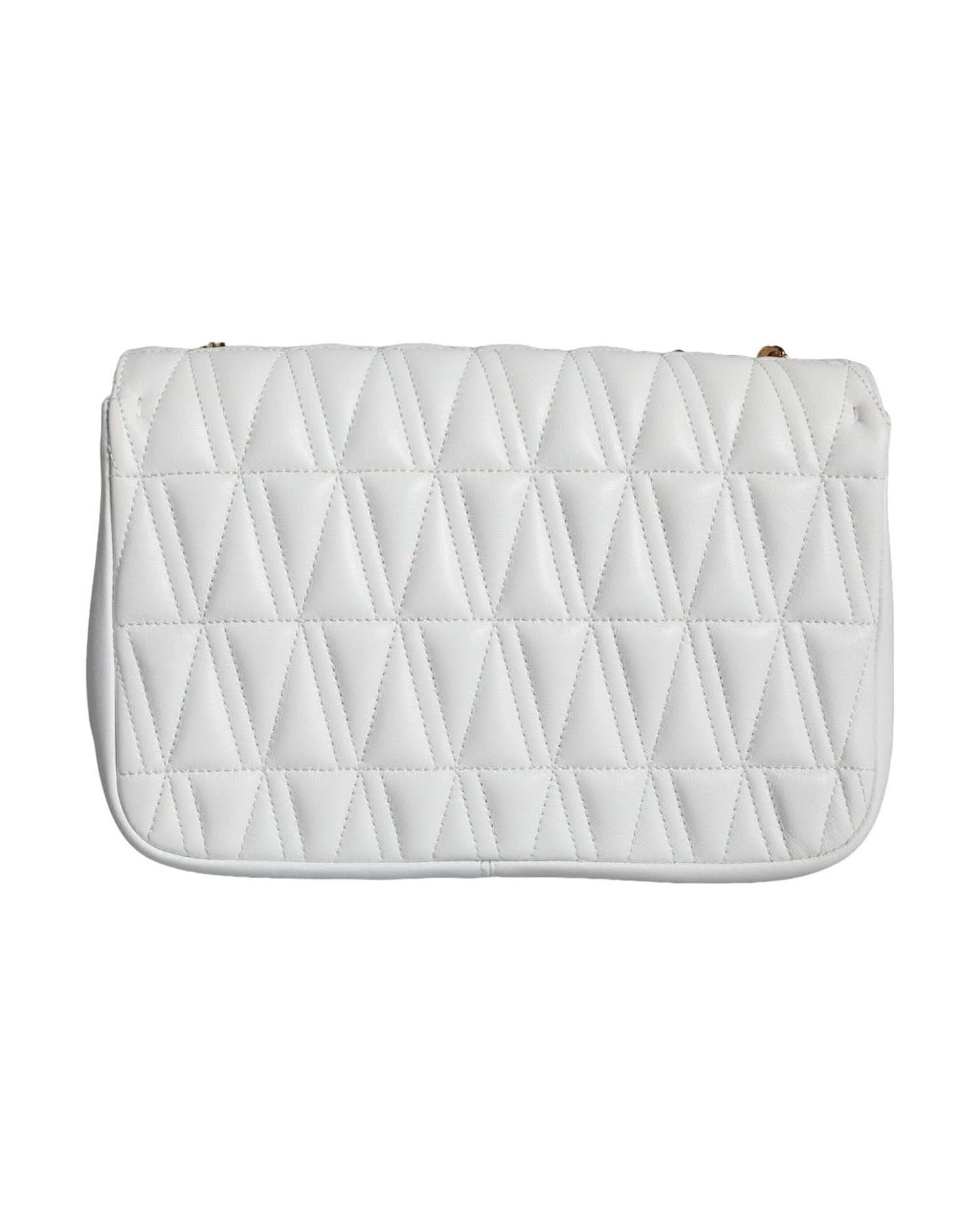 Versace Mini White Nappa Leather Crossbody Shoulder Bag Shoulder Bags