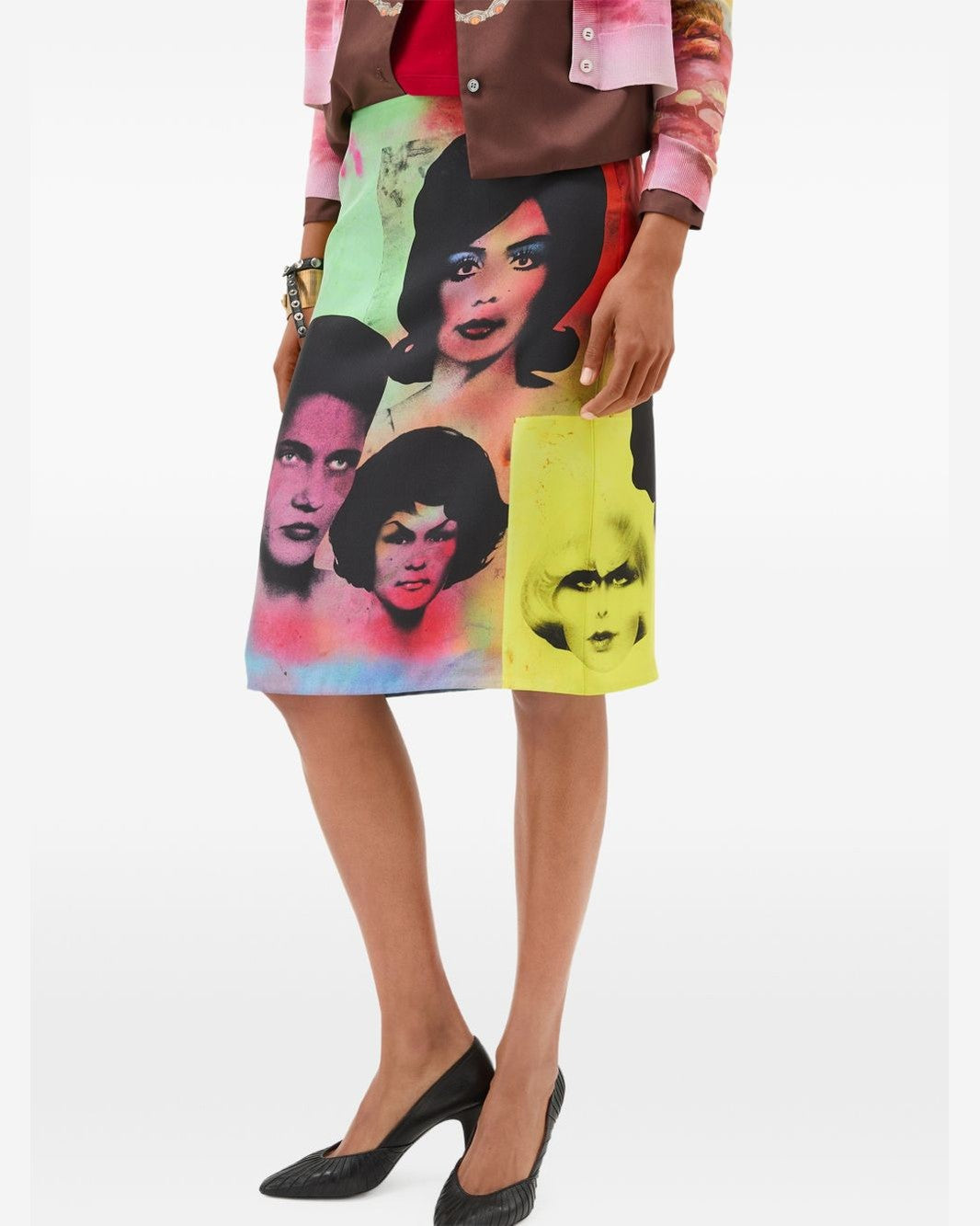 Versace Multicolor Skirt Glam Steals