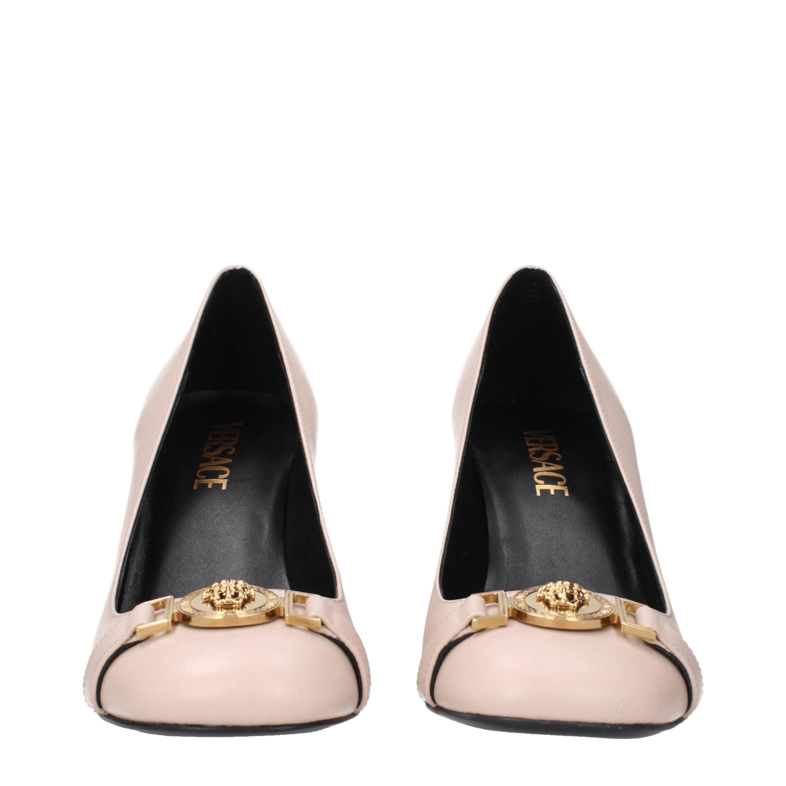 Versace Pink Leather High Heel Pumps Glam Steals