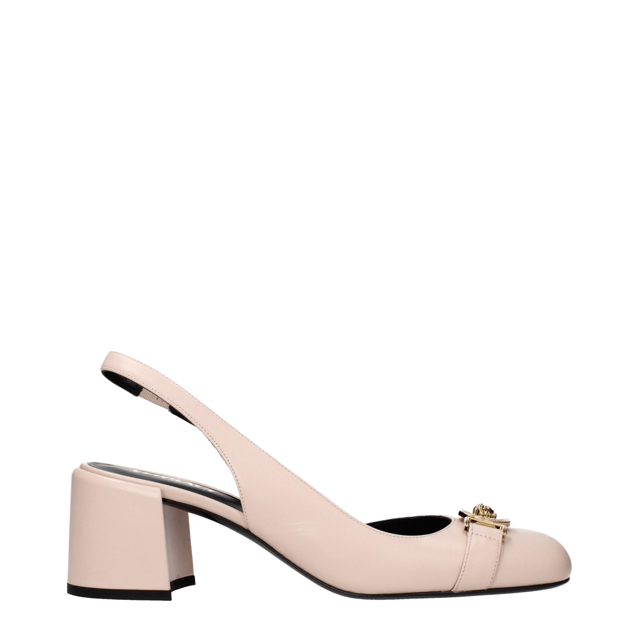 Versace Pink Leather Mid Heel Pumps Glam Steals