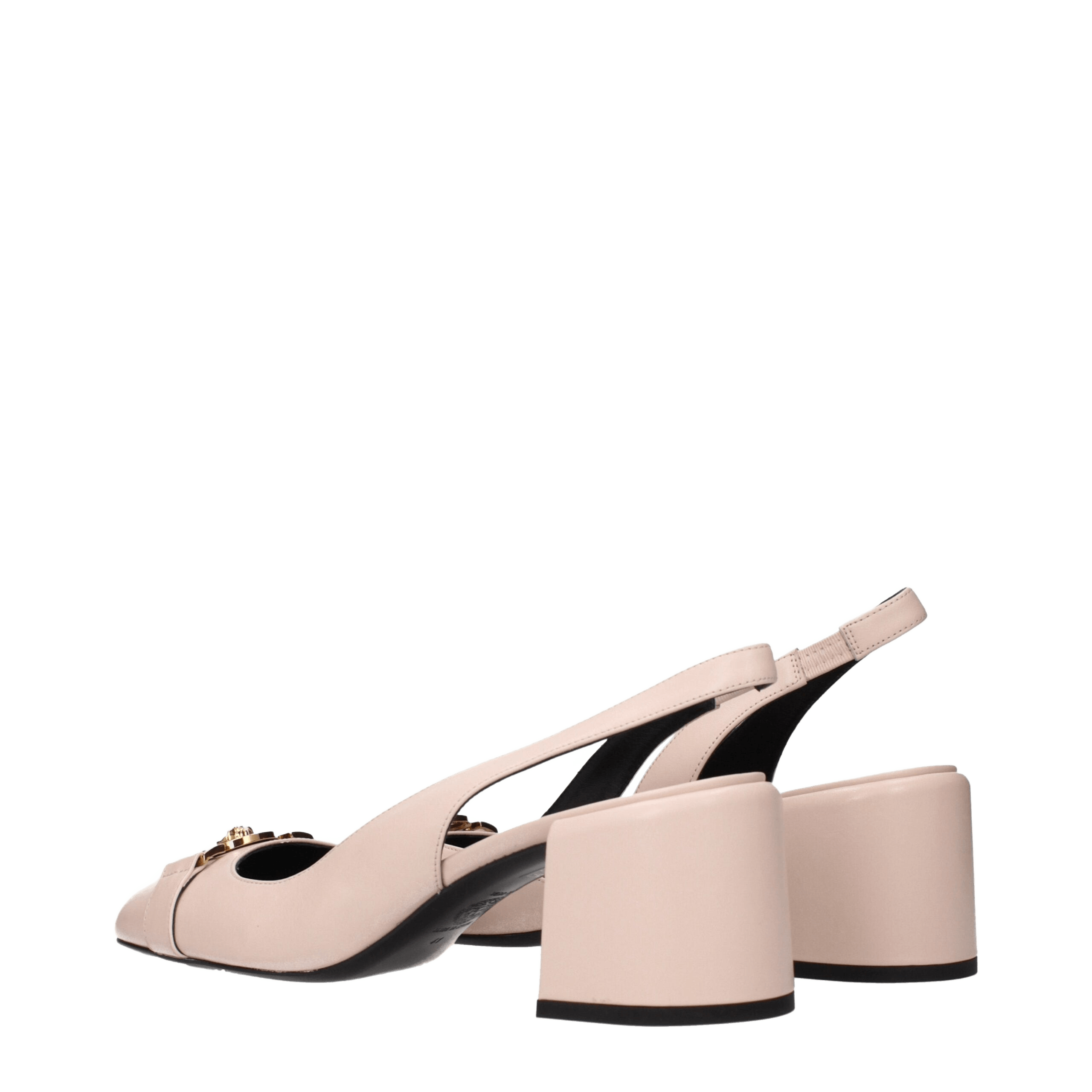 Versace Pink Leather Mid Heel Pumps Glam Steals