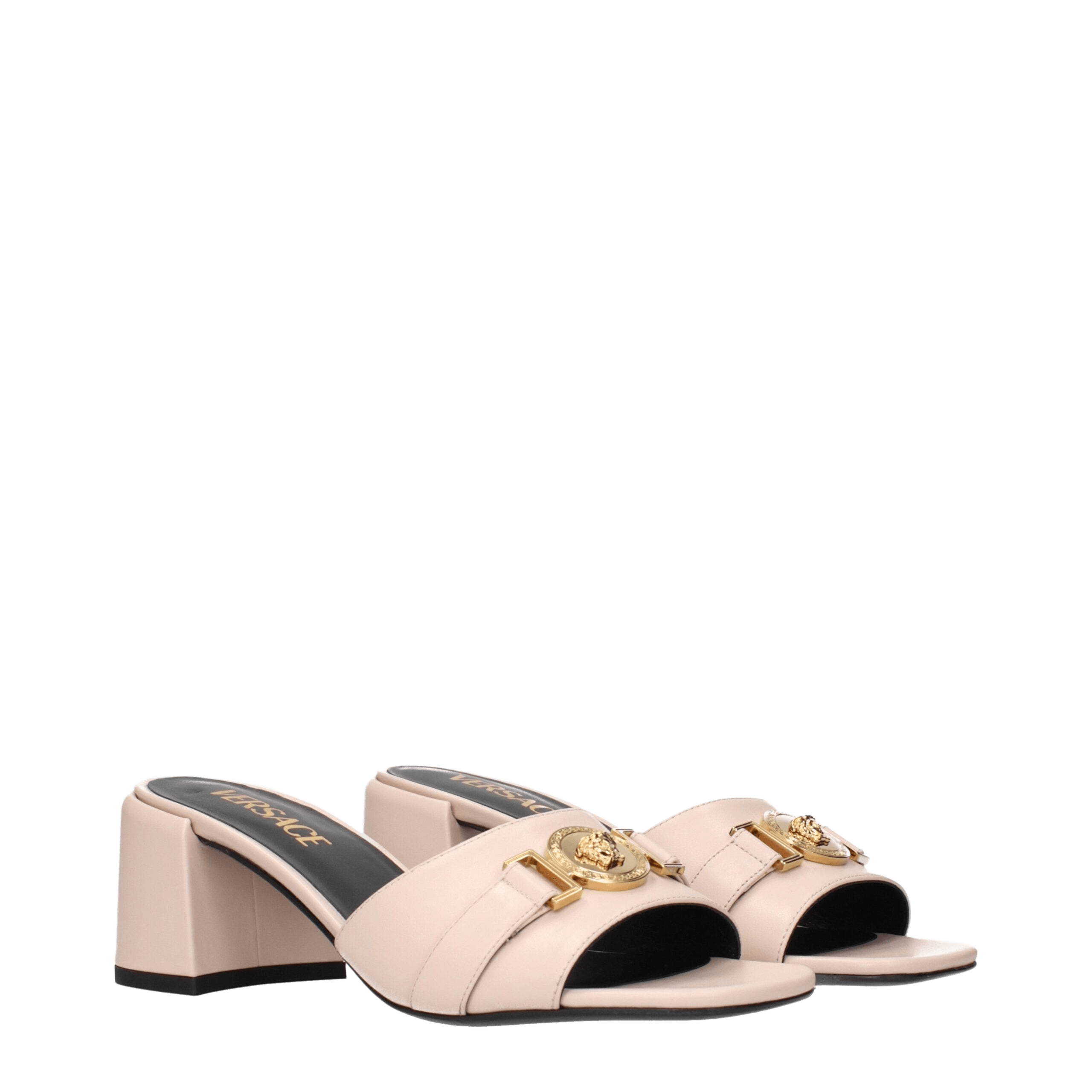 Versace Pink Leather Platforms Glam Steals