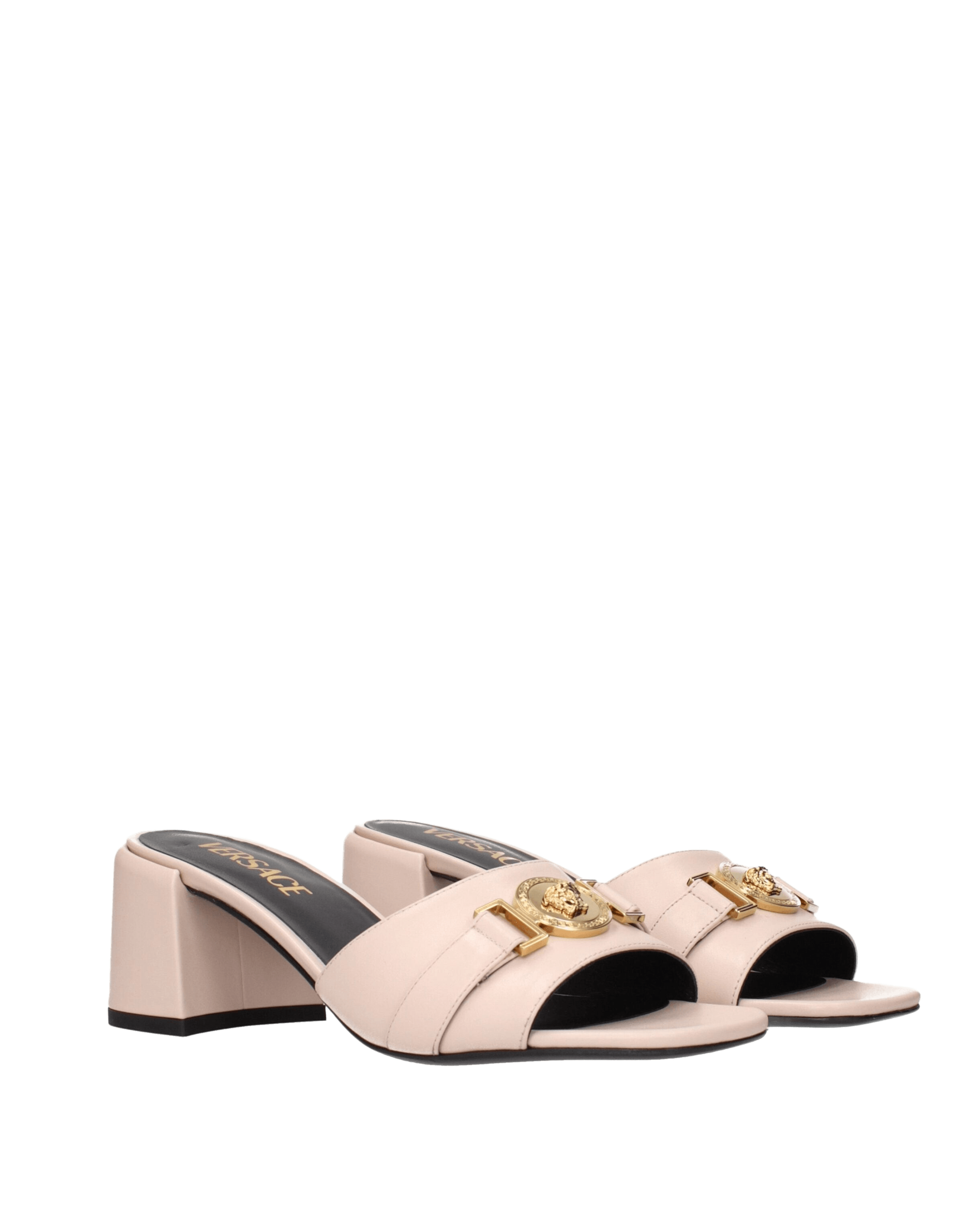 Versace Leather Pink Platforms Glam Steals