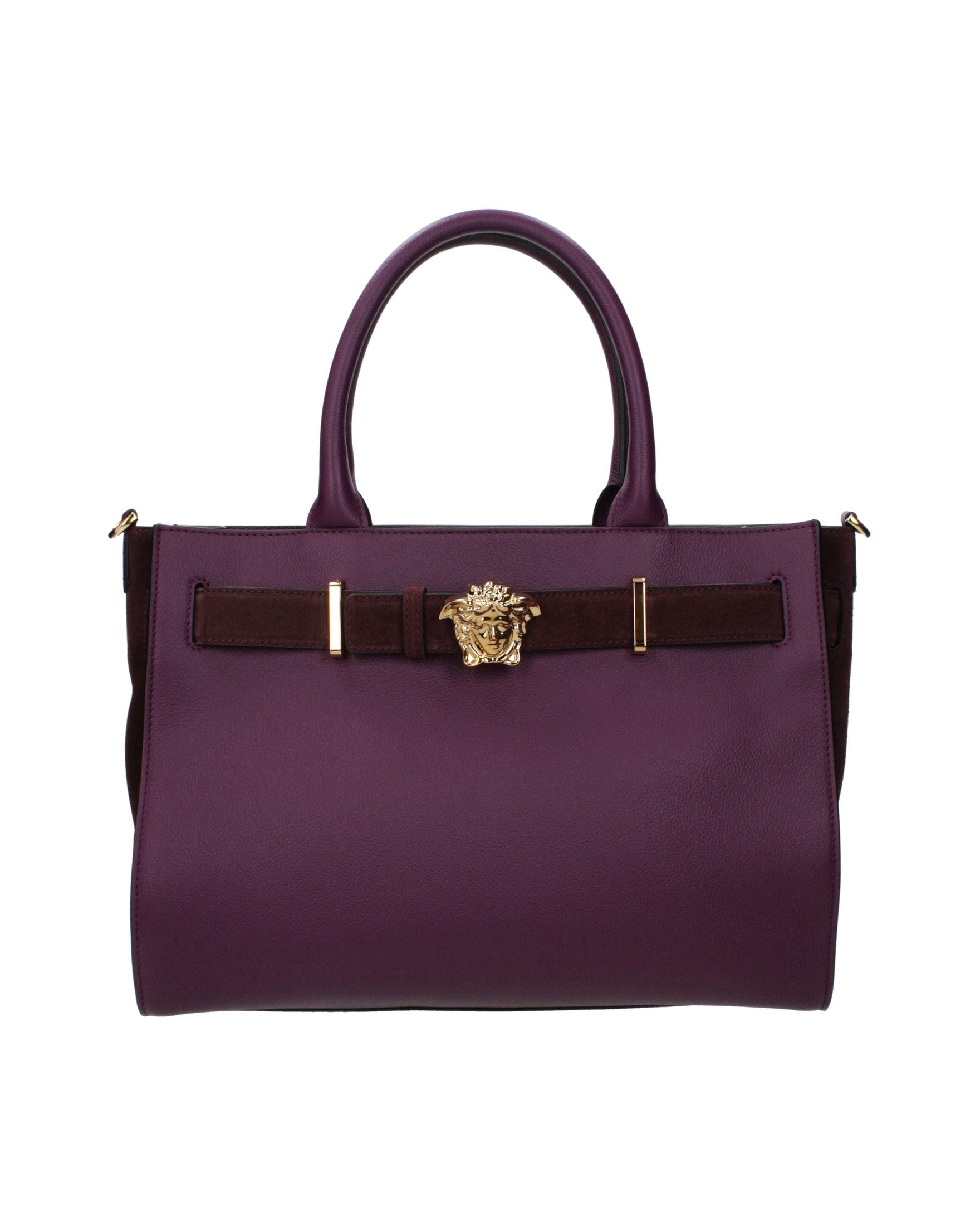 Versace Purple Leather Handbag Glam Steals
