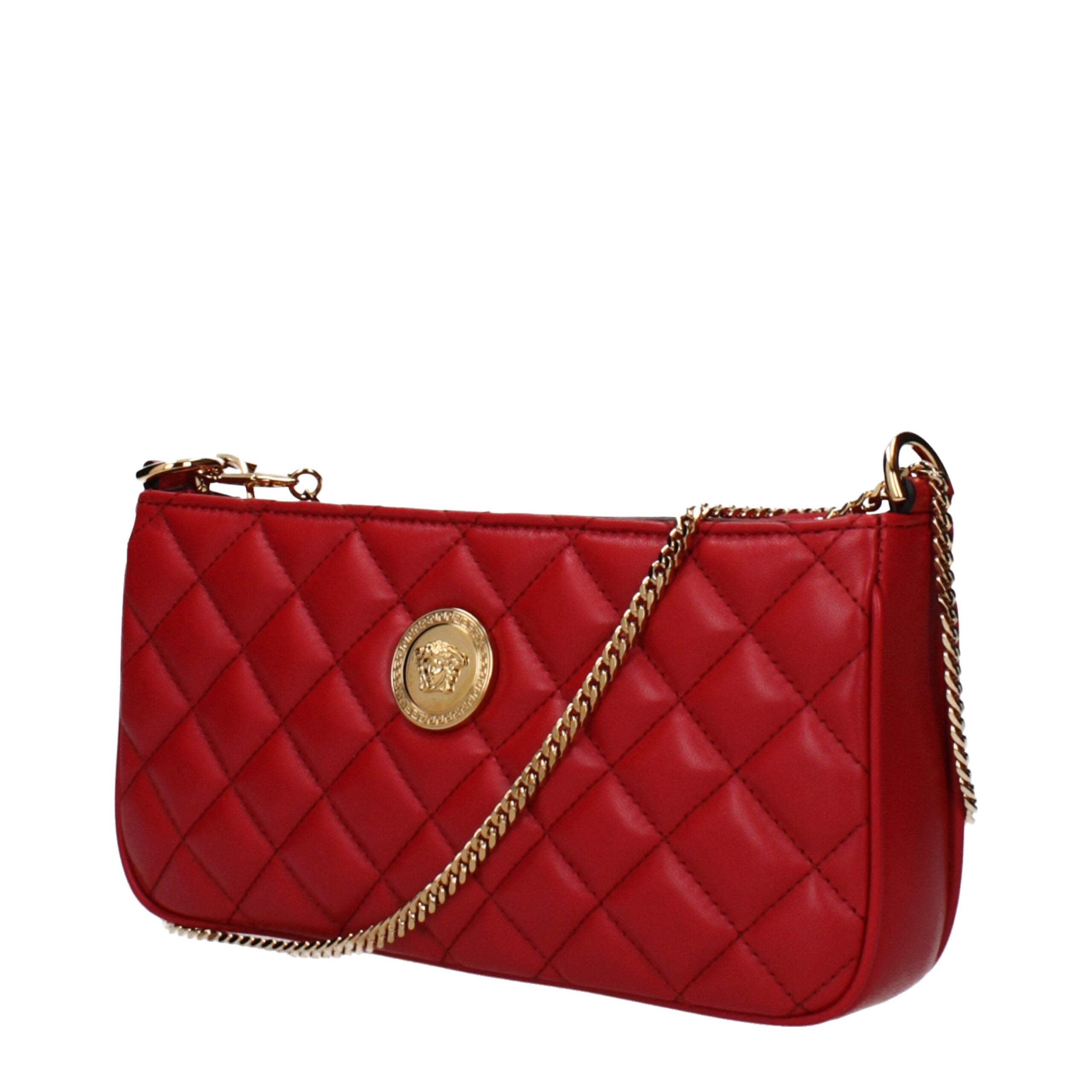 Versace Red Leather Crossbody Bag Glam Steals