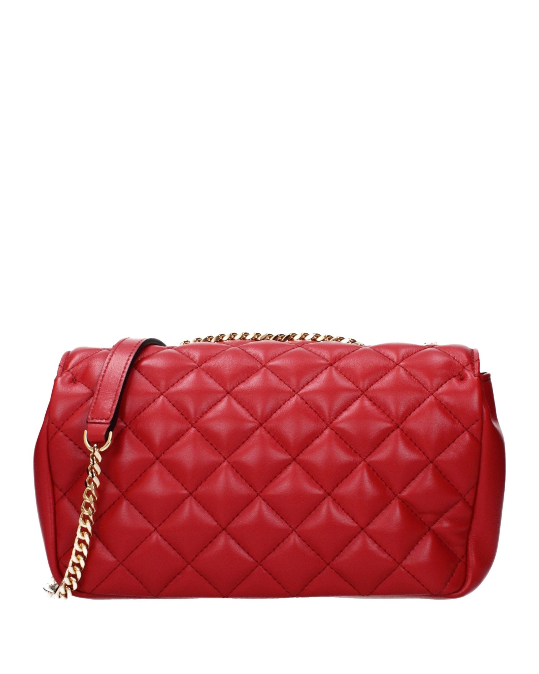 Versace Red Leather Shoulder Bag
