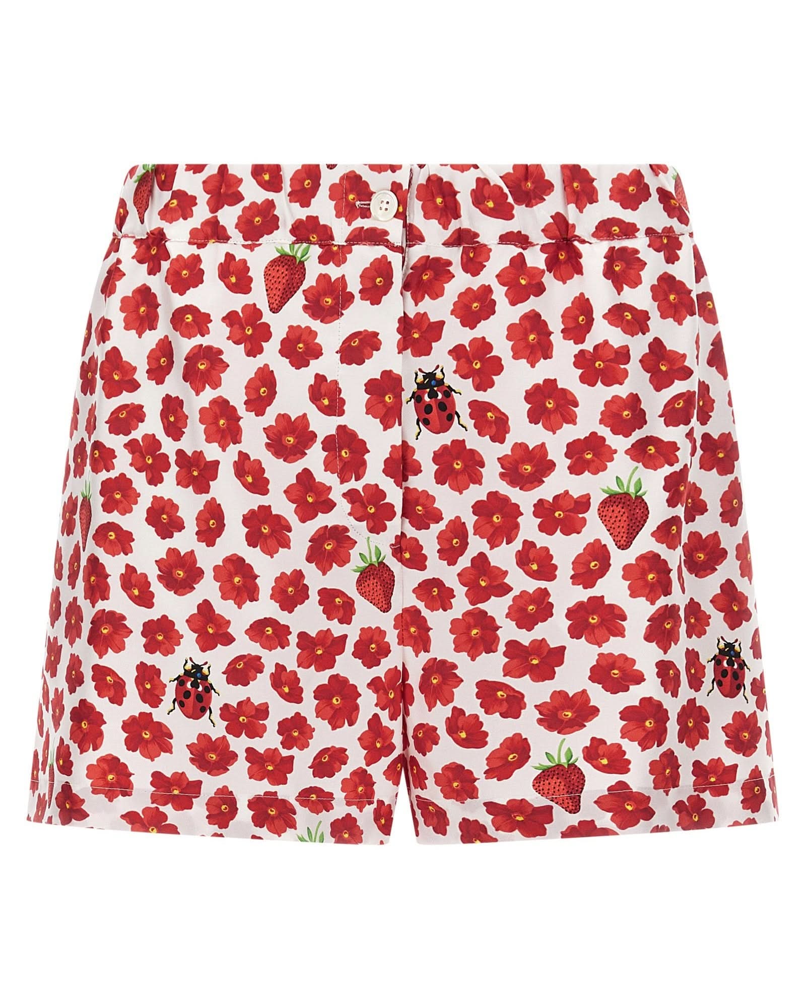 Versace Strawberry Garden Shorts Glam Steals