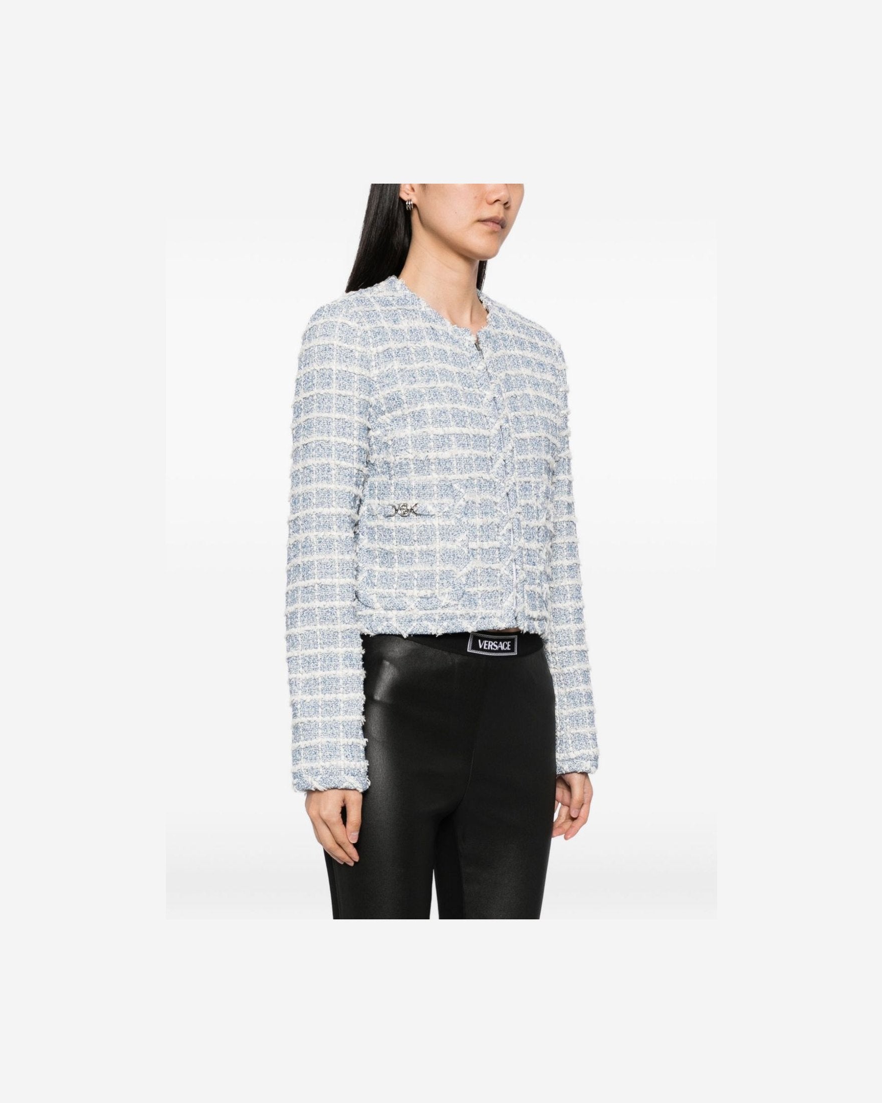 Versace Tweed Blazer Glam Steals