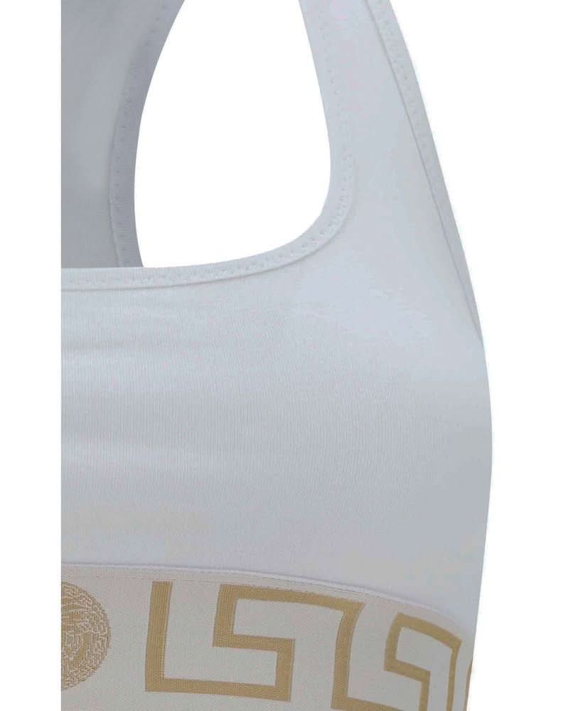 Versace White Cotton Bra Bras