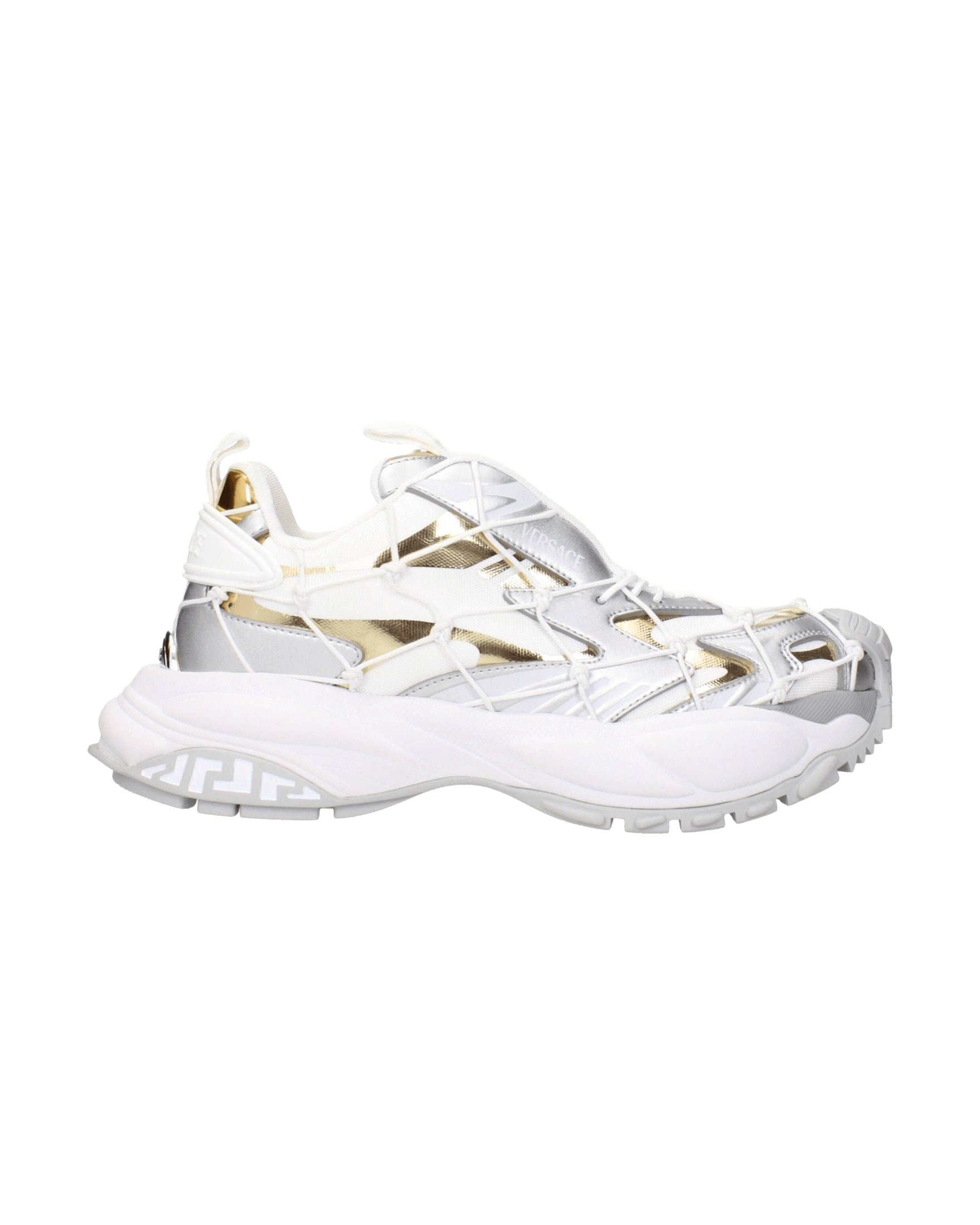 Versace Fabric White Chunky Sneakers Glam Steals