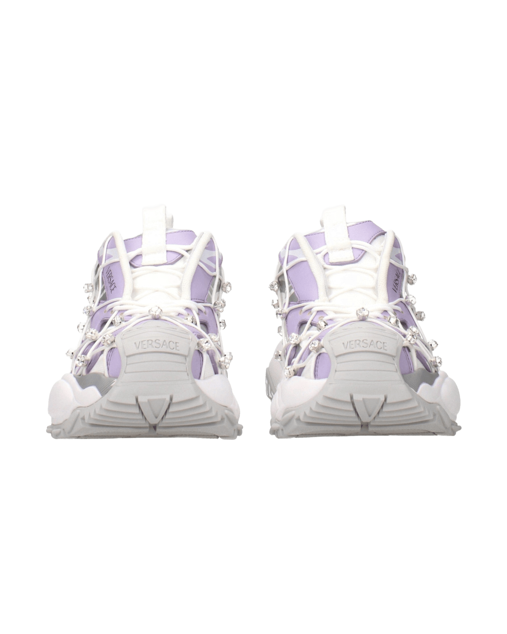 Versace Fabric White Chunky Sneakers Glam Steals