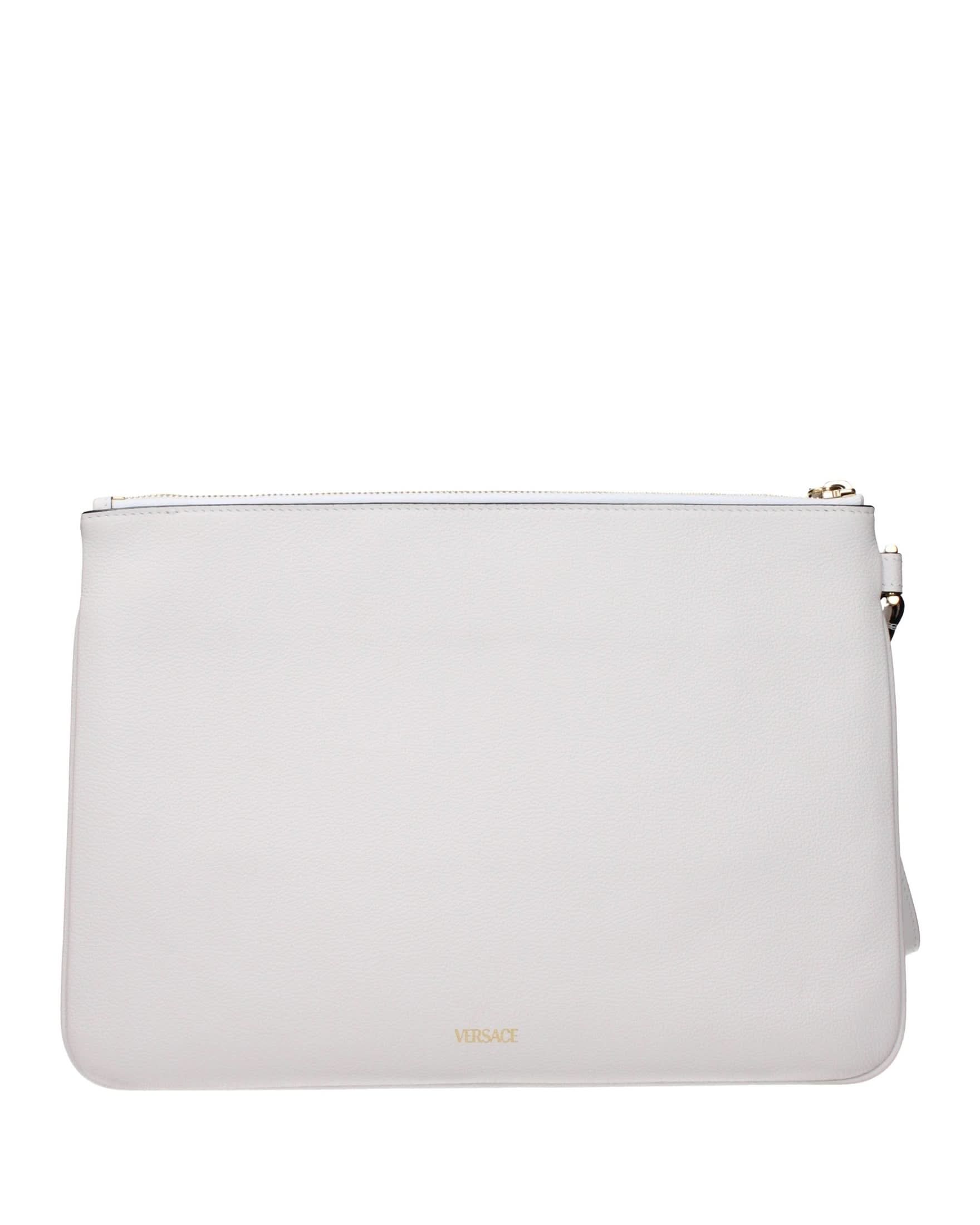 Versace White Leather Clutch Bag Glam Steals