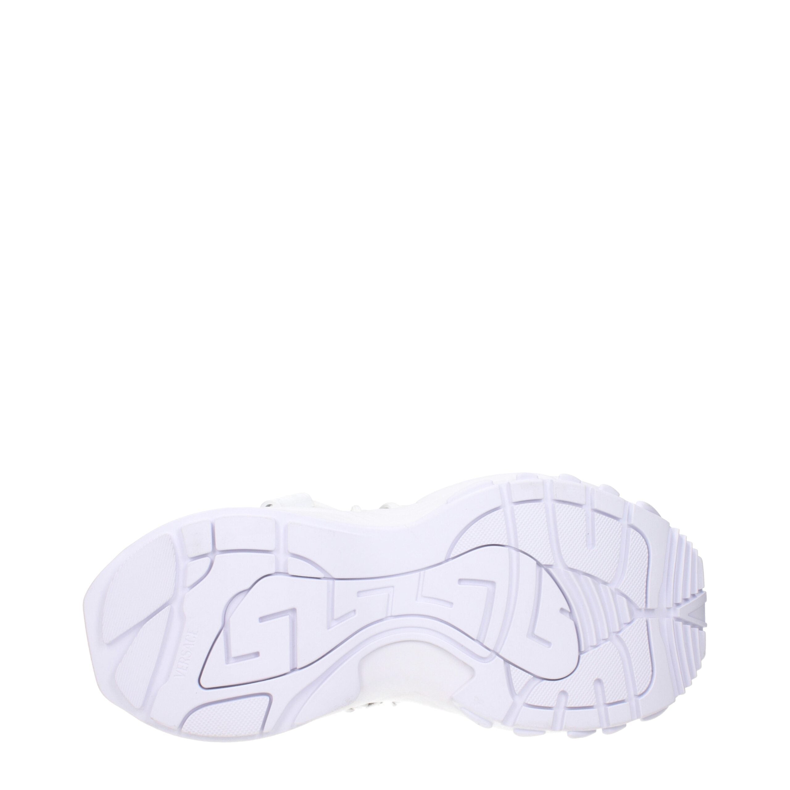 Versace White Leather Low Top Glam Steals