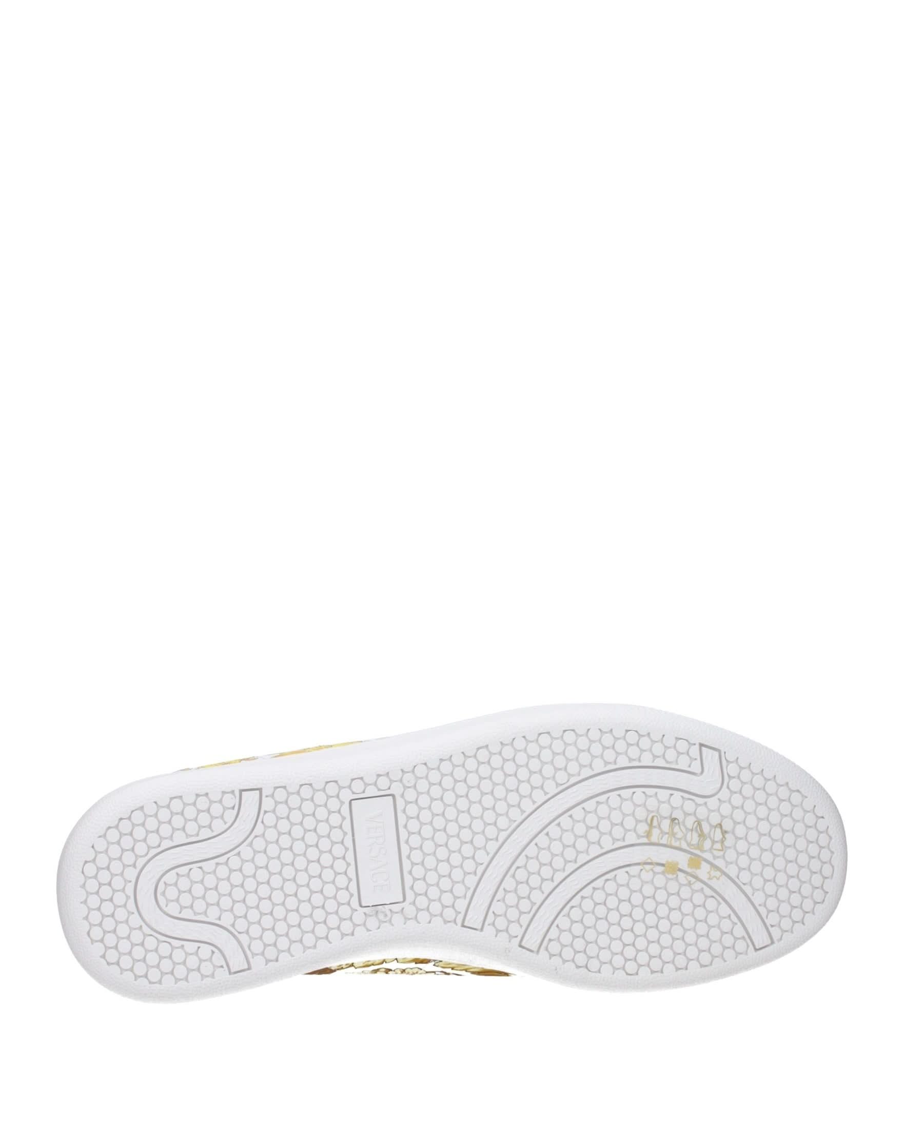 Versace White Leather Sneakers Glam Steals