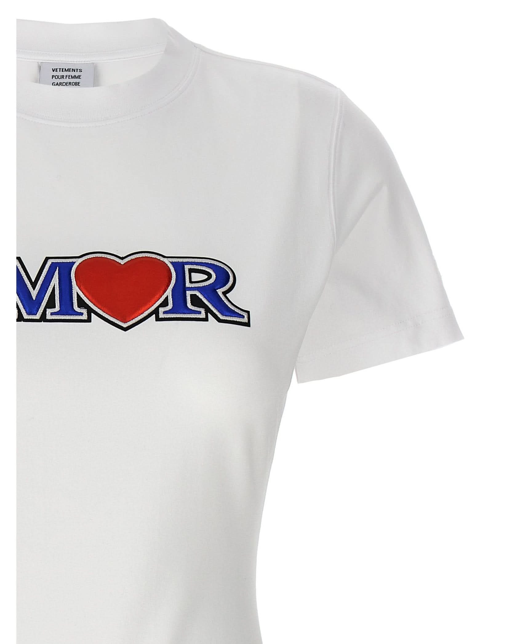 Vetements Amor T-shirt Glam Steals