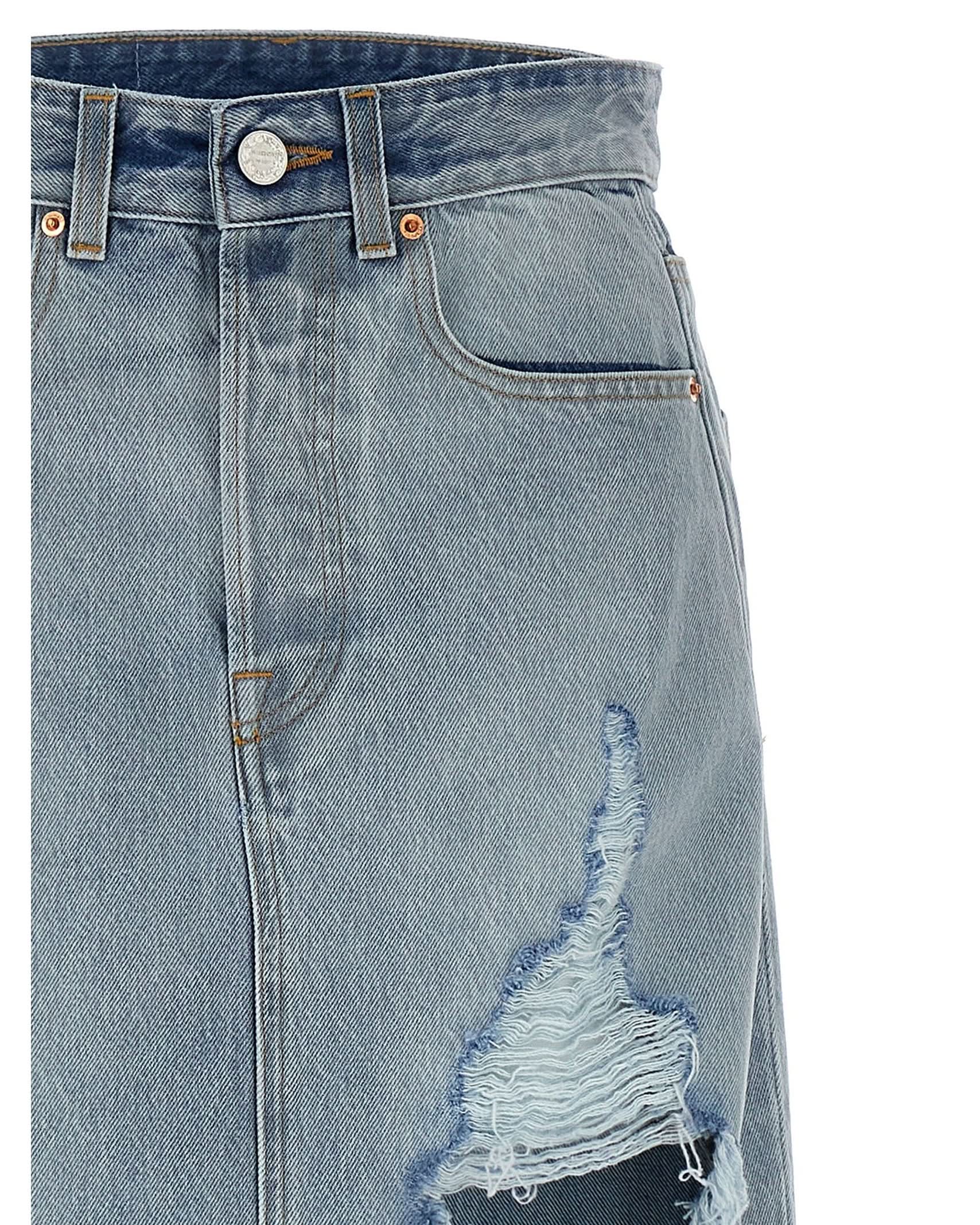 Vetements Denim Destroyed Maxi Skirt Glam Steals