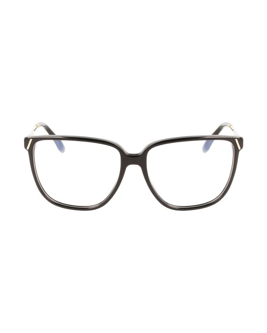 Victoria Beckham Black Acetate Optical Frame Eyeglasses