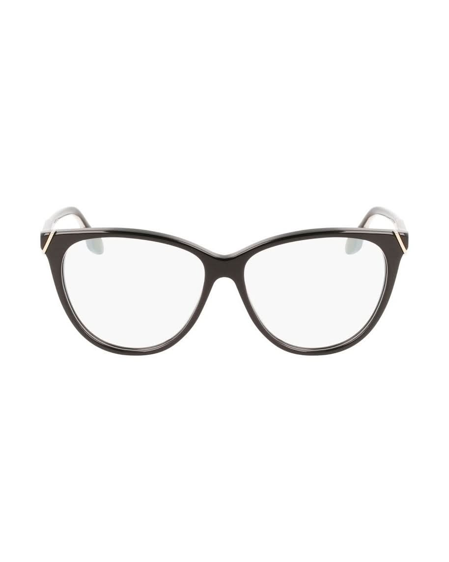Victoria Beckham Black Acetate Optical Frame Eyeglasses
