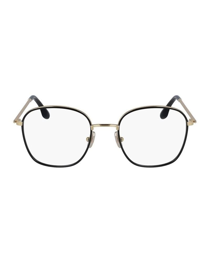 Victoria Beckham Black Metal Frame Eyeglasses