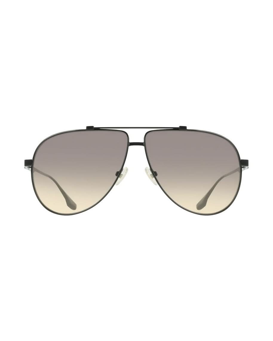 Victoria Beckham Black Metal Sunglasses Sunglasses