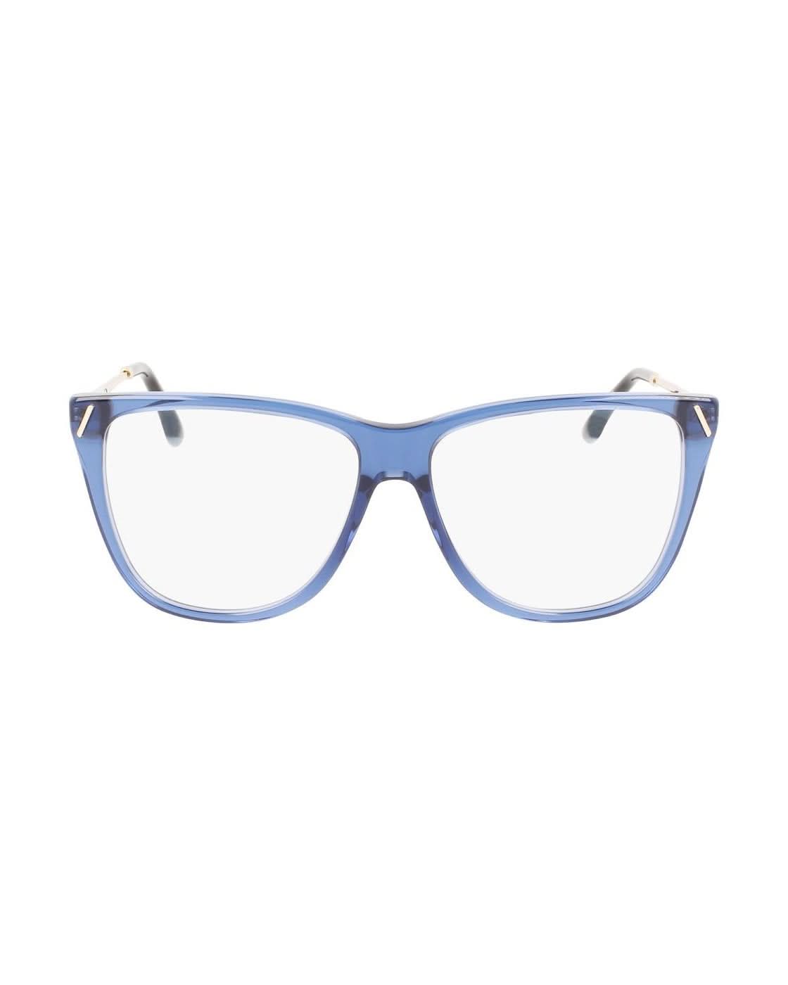 Victoria Beckham Blue Acetate Optical Frame Eyeglasses