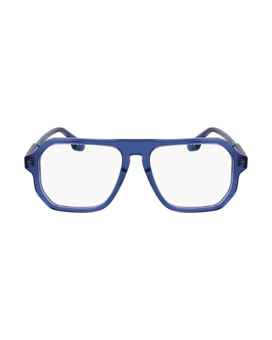 Victoria Beckham Blue Acetate Optical Frame Eyeglasses