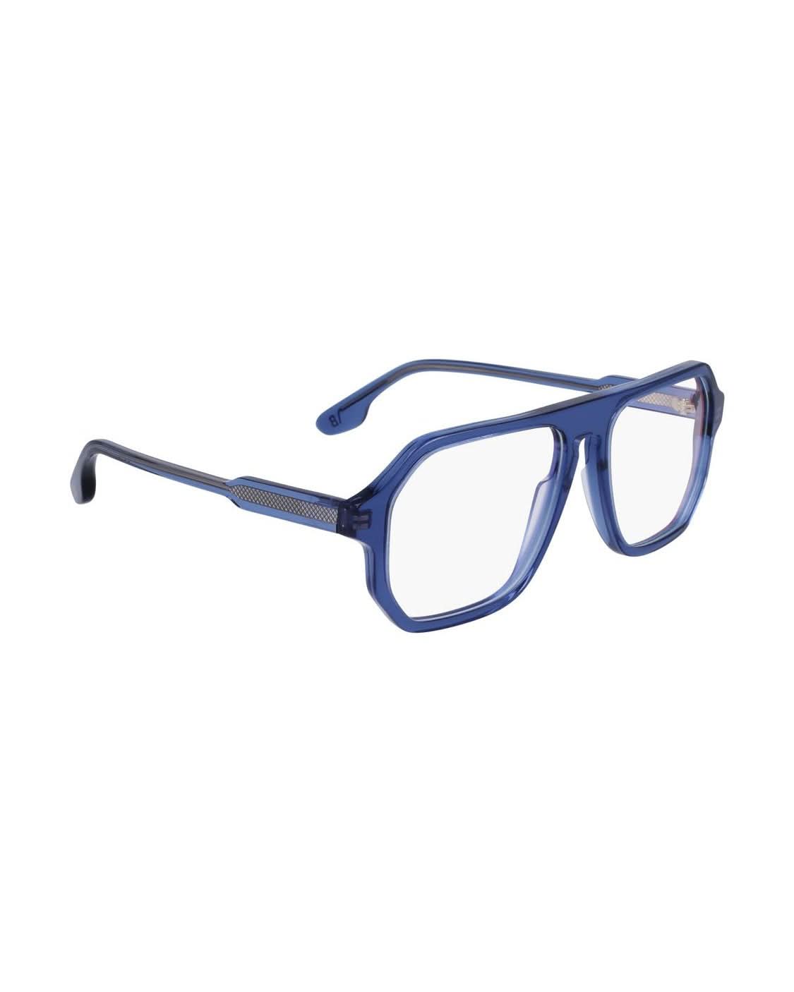 Victoria Beckham Blue Acetate Optical Frame Eyeglasses