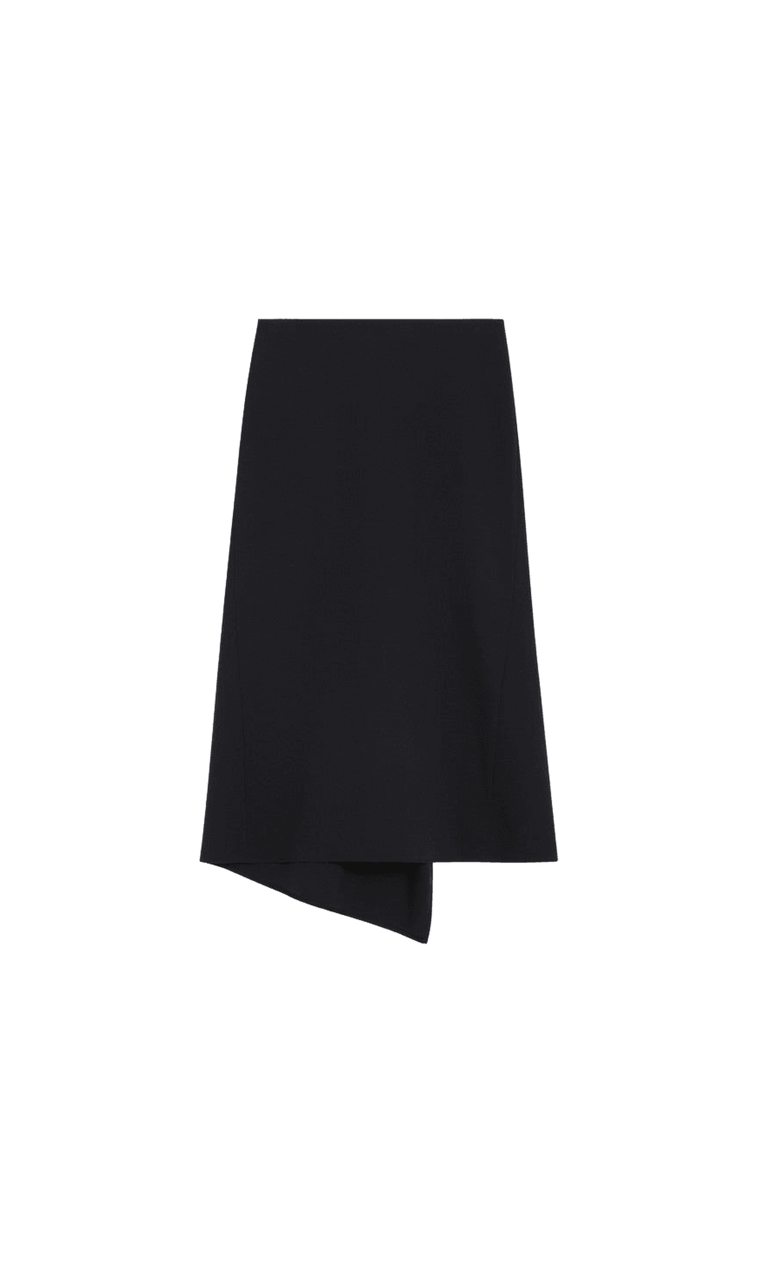 Victoria Beckham Blue Wool Navy Skirt In Blend Glam Steals