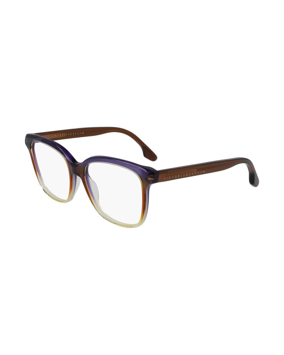 Victoria Beckham Brown Acetate Frame Eyeglasses