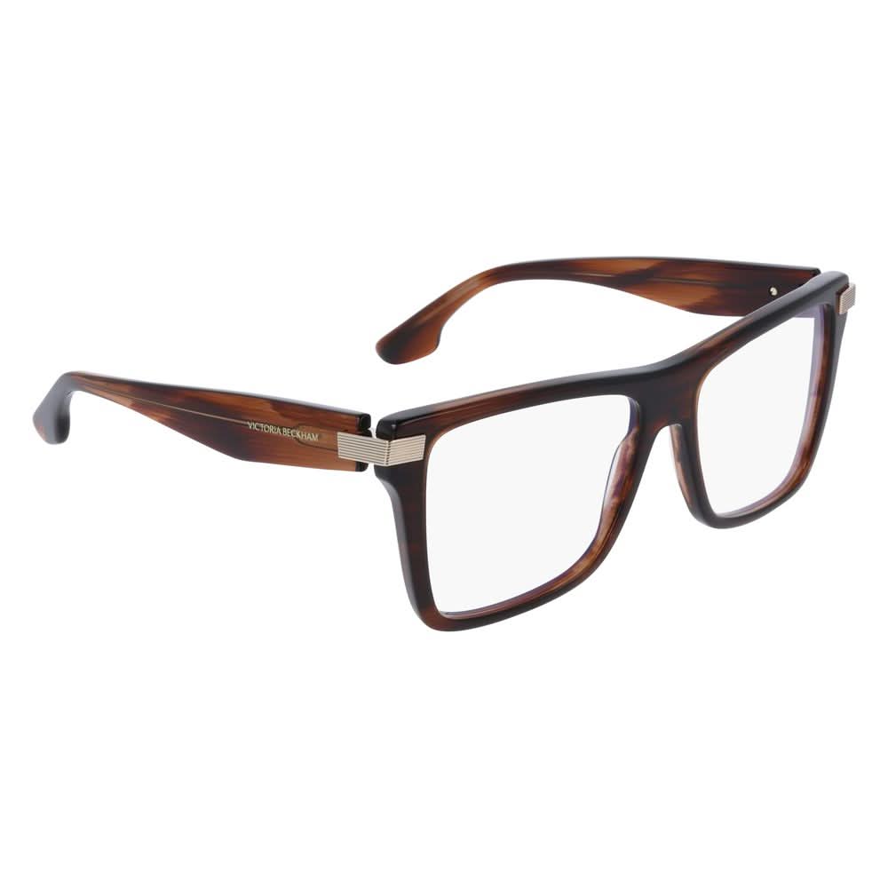 Victoria Beckham Brown Acetate Frame Eyeglasses