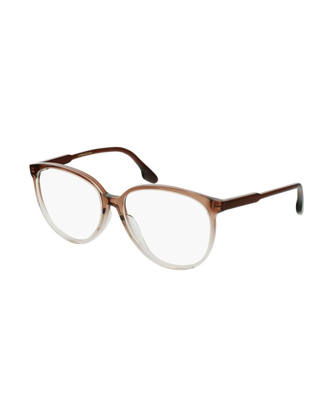 Victoria Beckham Brown Acetate Frame Eyeglasses