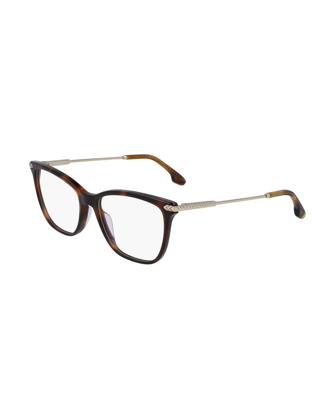 Victoria Beckham Brown Acetate Frame Eyeglasses