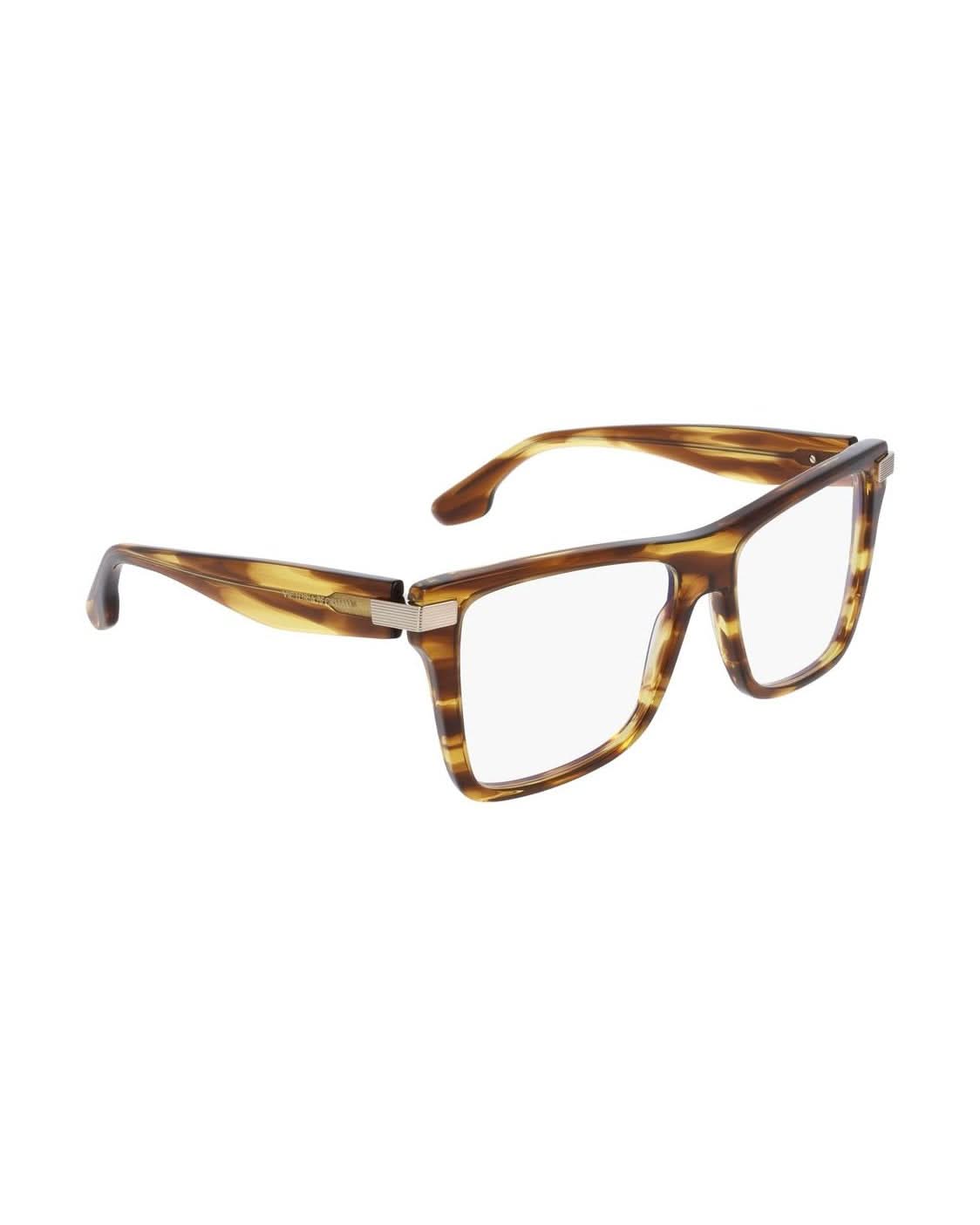 Victoria Beckham Brown Acetate Optical Frame Eyeglasses