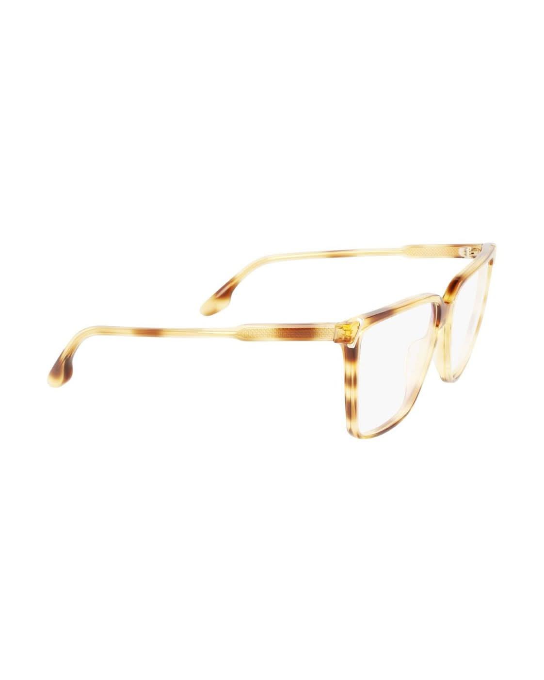 Victoria Beckham Brown Acetate Optical Frame Eyeglasses
