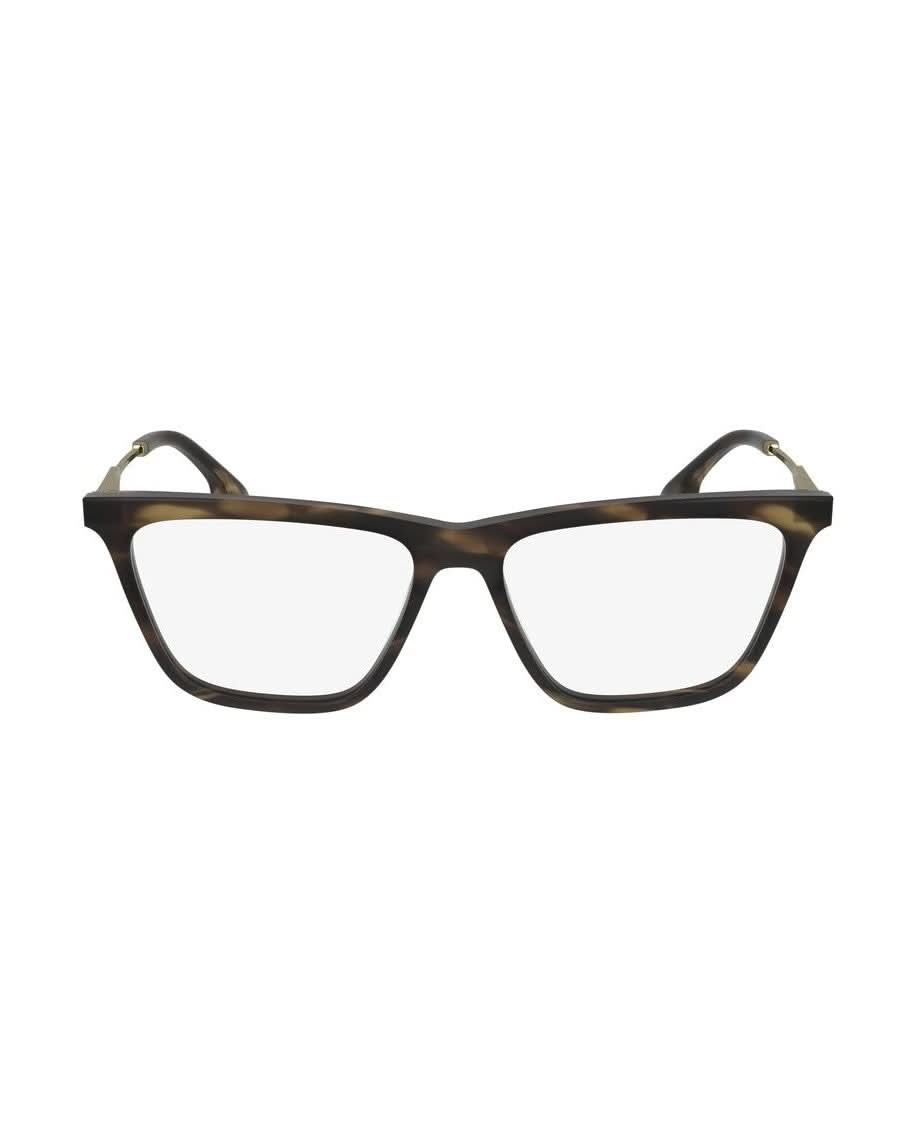Victoria Beckham Brown Acetate Optical Frame Eyeglasses