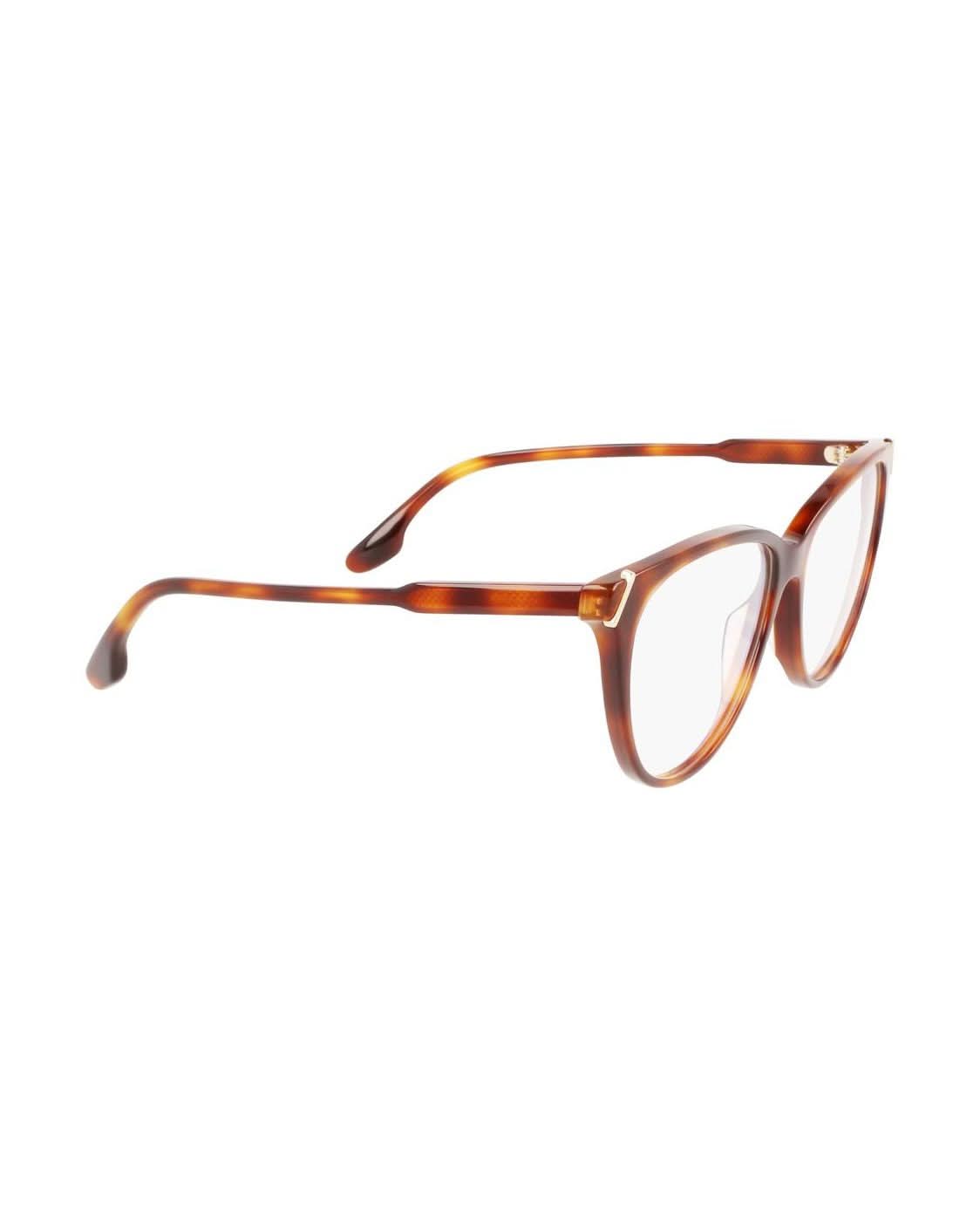 Victoria Beckham Brown Acetate Optical Frame Eyeglasses