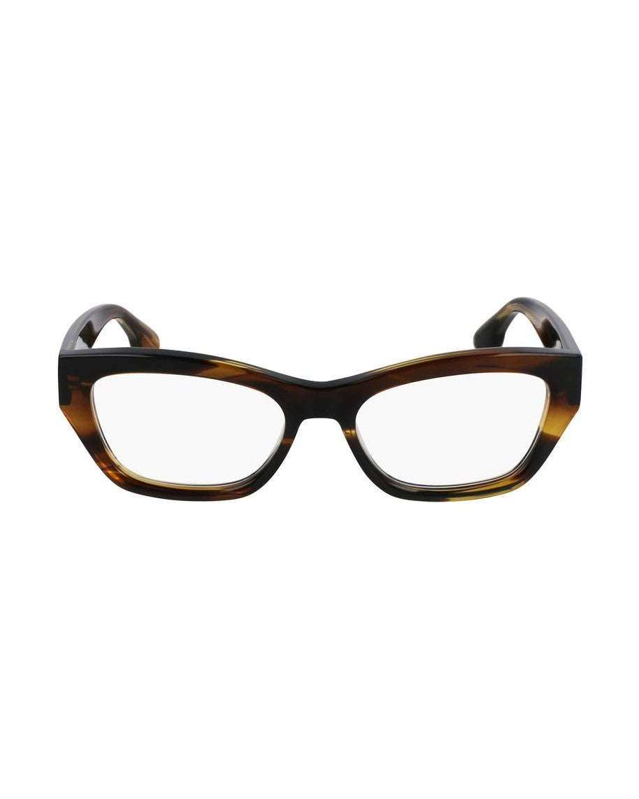 Victoria Beckham Brown Acetate Optical Frame Eyeglasses