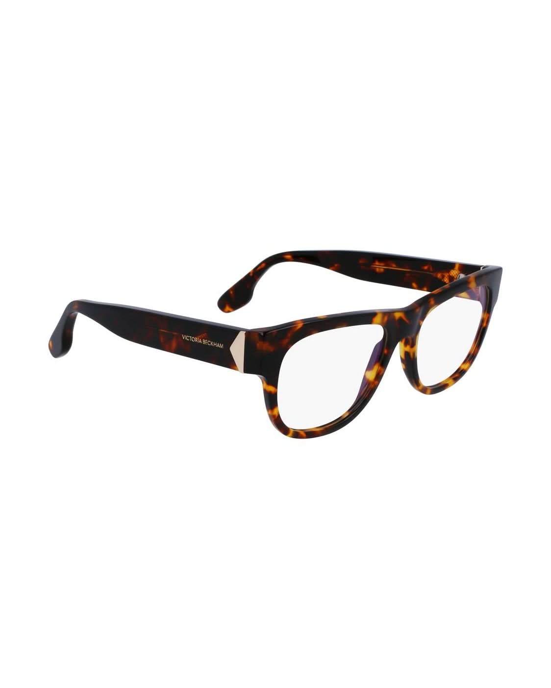 Victoria Beckham Brown Acetate Optical Frame Eyeglasses