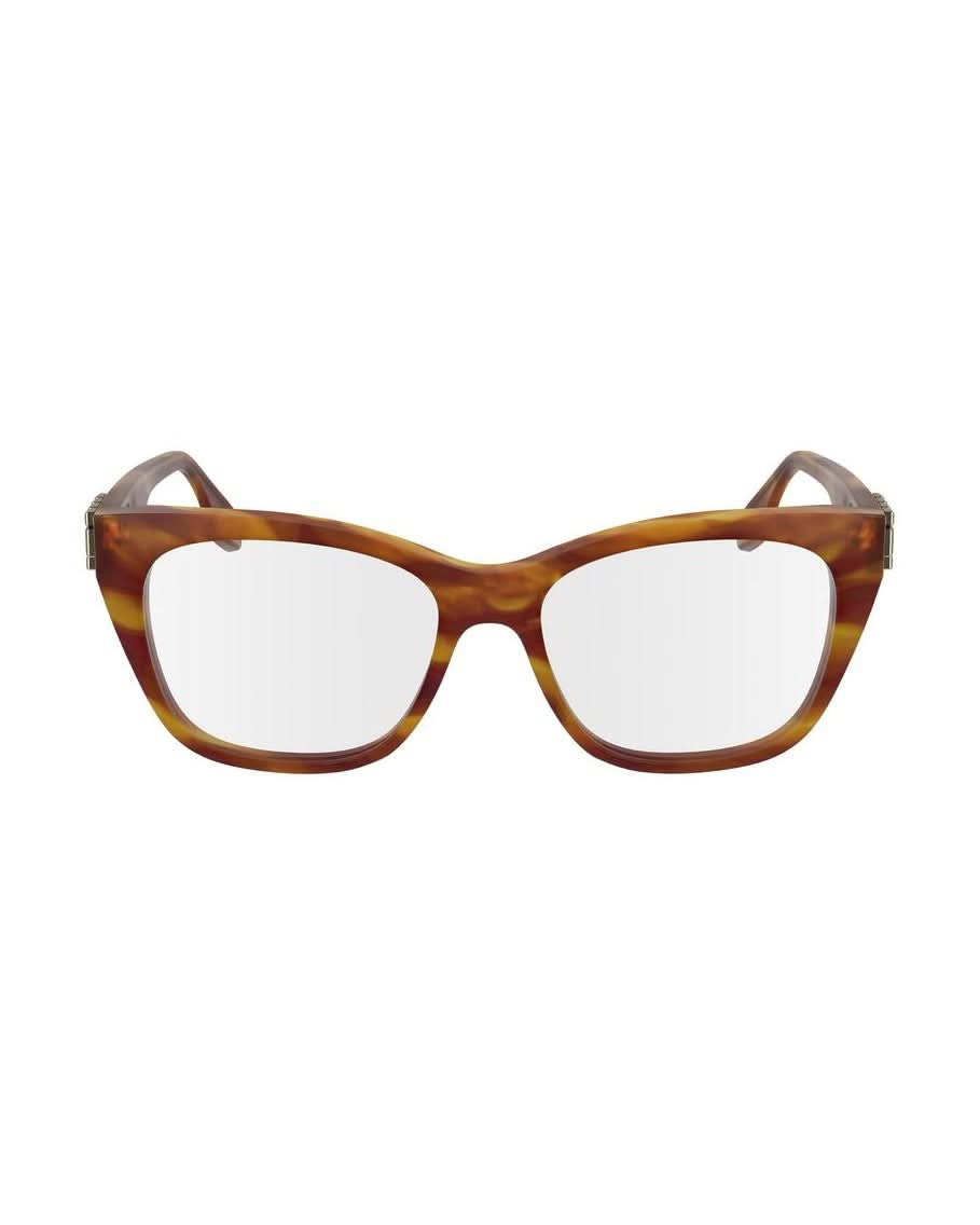 Victoria Beckham Brown Acetate Optical Frame Eyeglasses