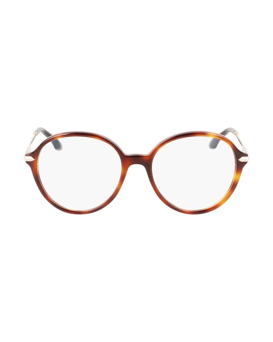 Victoria Beckham Brown Acetate Optical Frame Eyeglasses