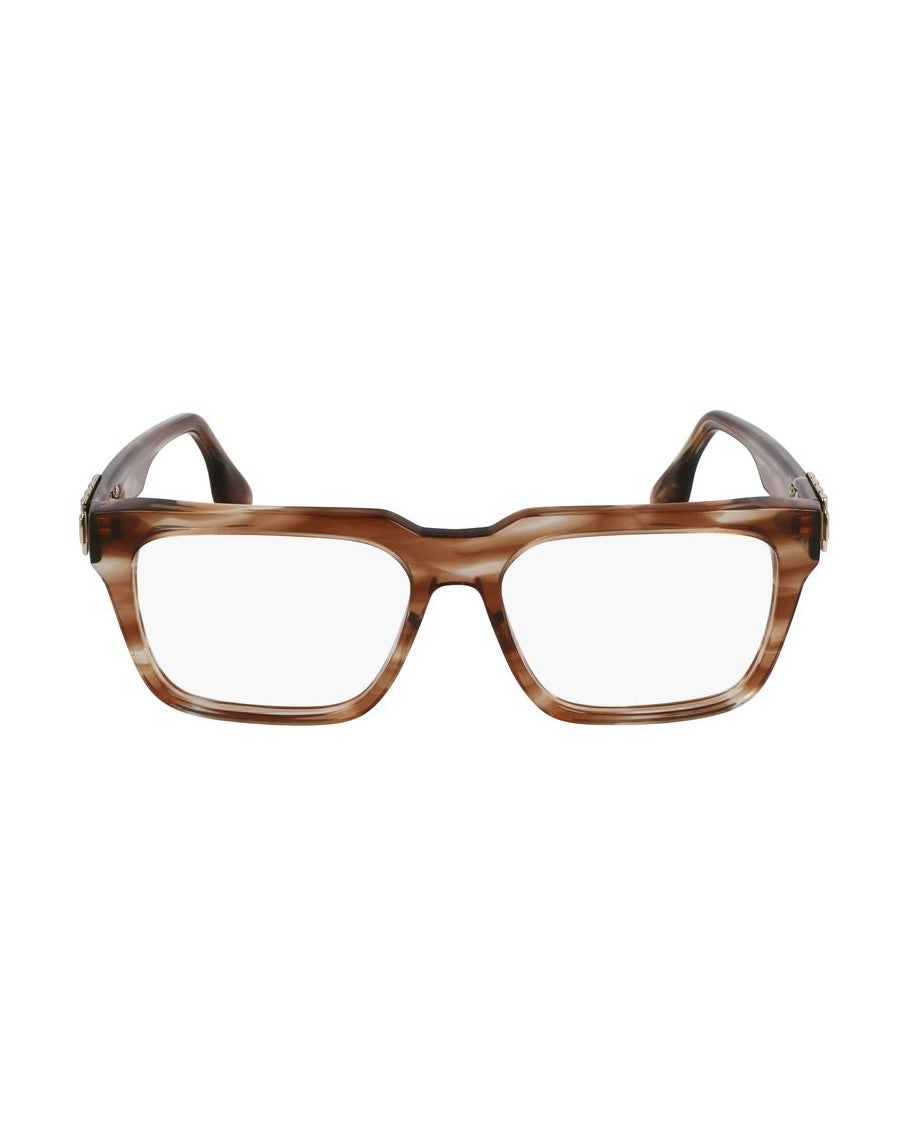 Victoria Beckham Brown Acetate Optical Frame Eyeglasses