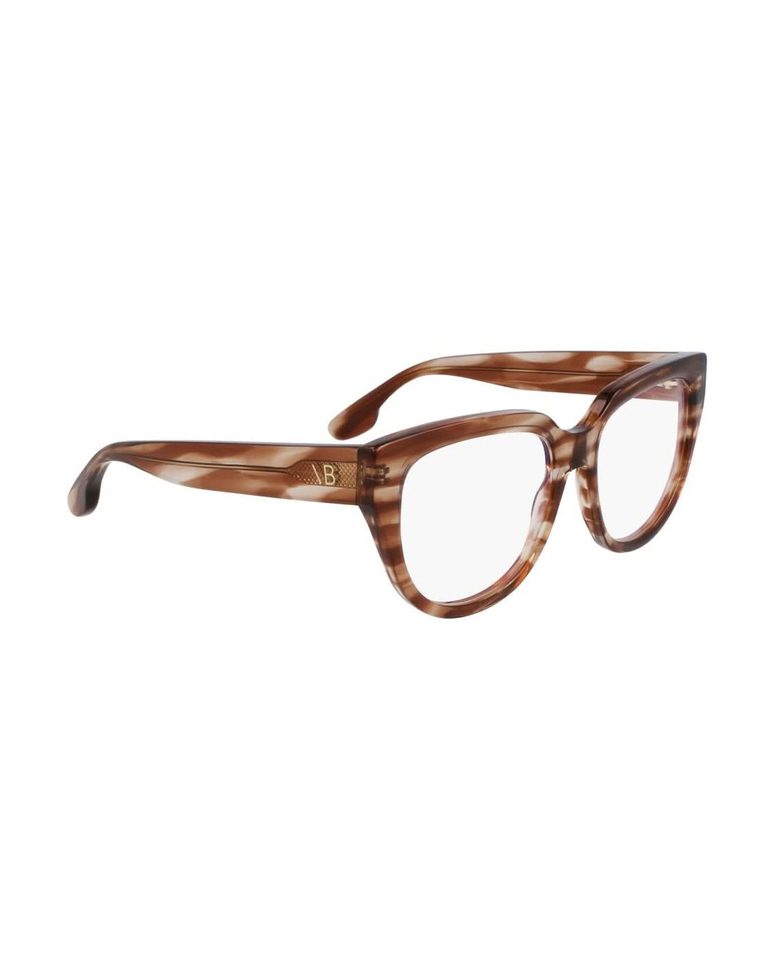 Victoria Beckham Brown Acetate Optical Frame Eyeglasses